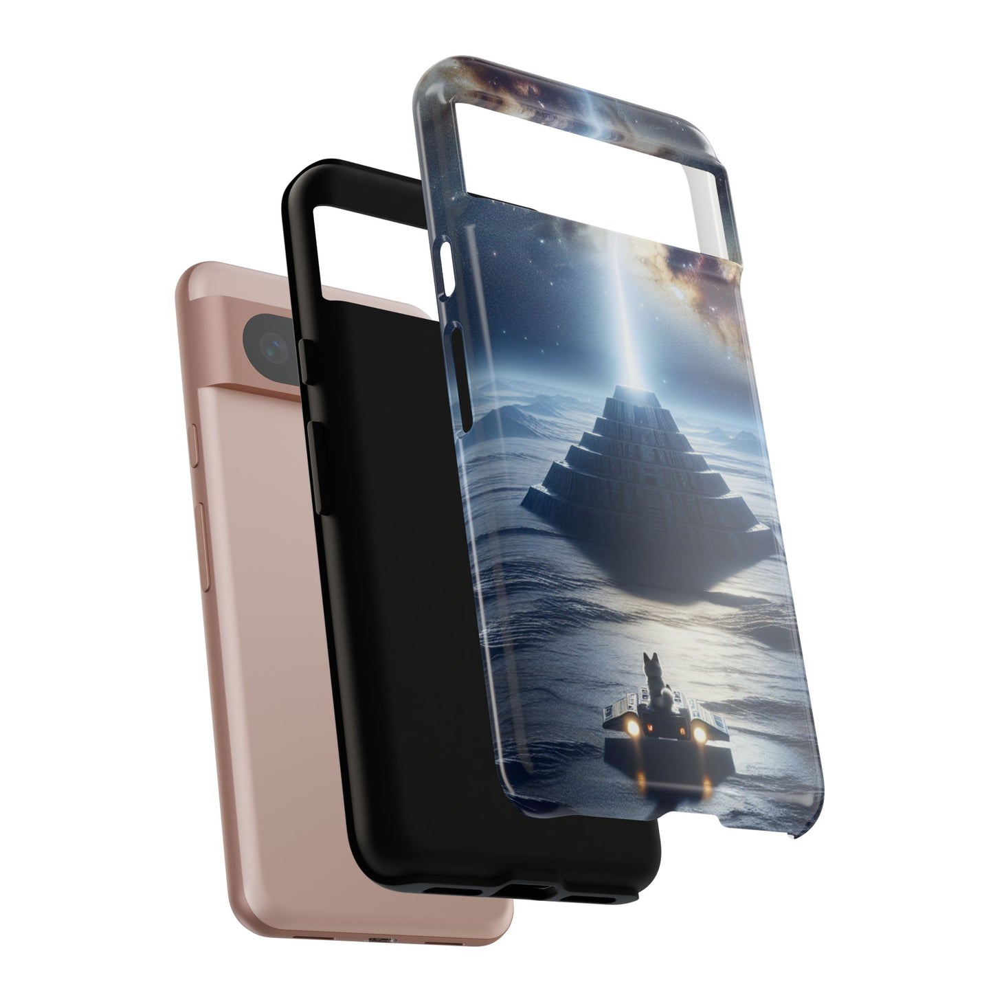 61C Akita Space Adventure Phone Case – Dual-Layer Protective Cover for iPhone & Android