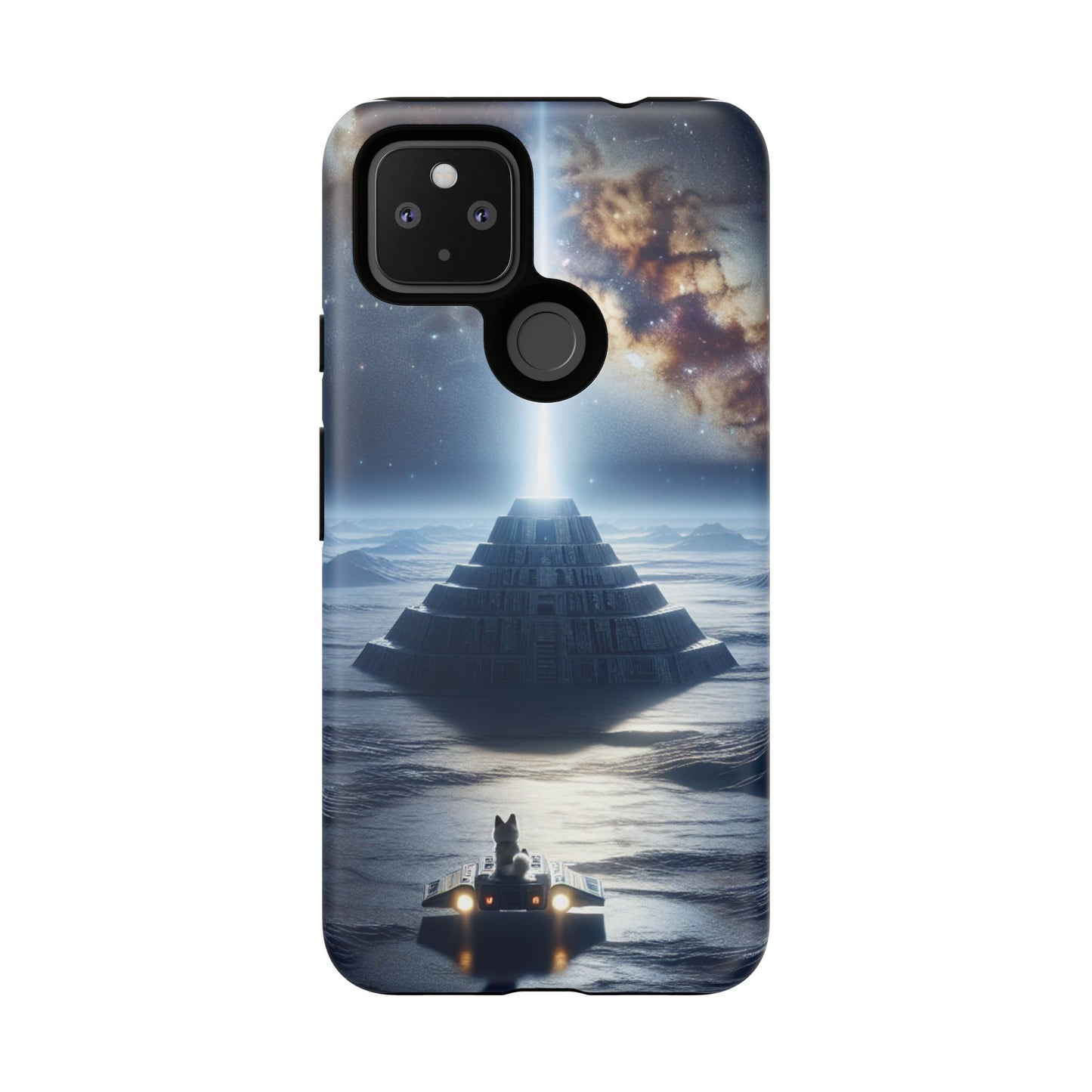 61C Akita Space Adventure Phone Case – Dual-Layer Protective Cover for iPhone & Android