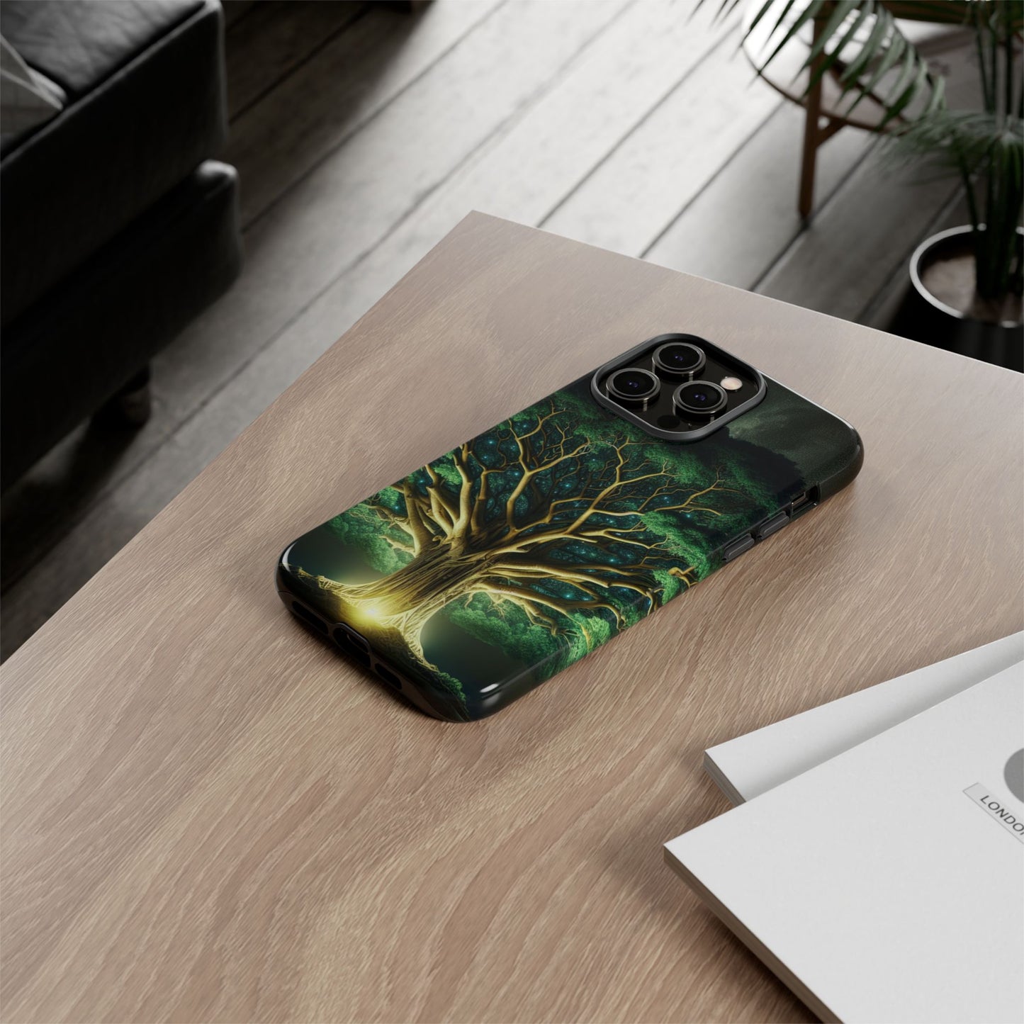 63B1 Tree of Life Nature Art Phone Case – Glossy or Matte Dual-Layer Cover for iPhone & Android
