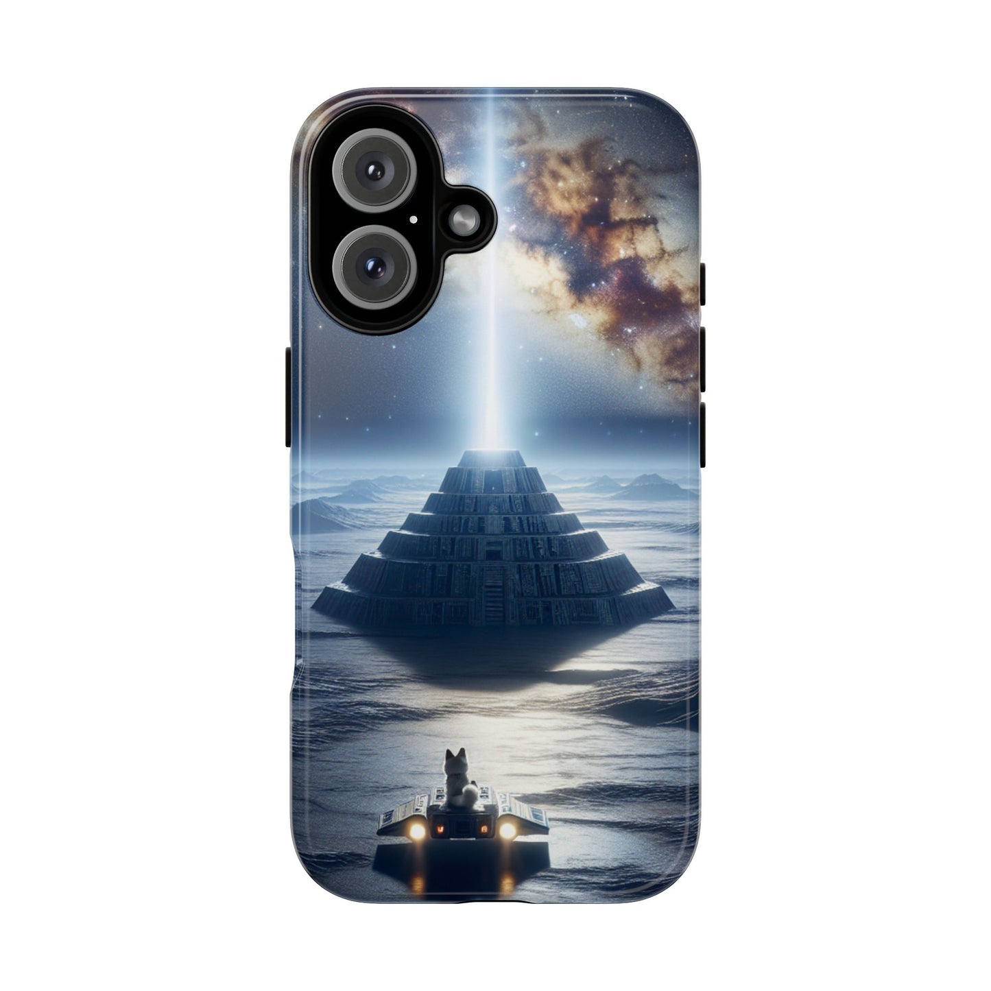 61C Akita Space Adventure Phone Case – Dual-Layer Protective Cover for iPhone & Android