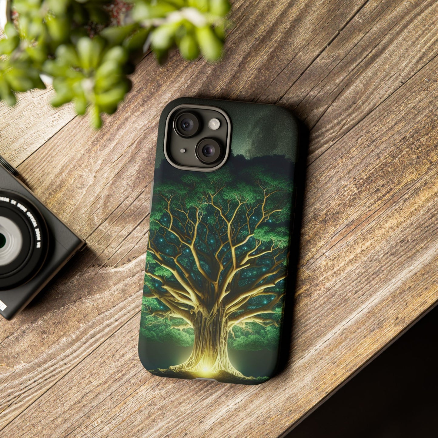 63B1 Tree of Life Nature Art Phone Case – Glossy or Matte Dual-Layer Cover for iPhone & Android