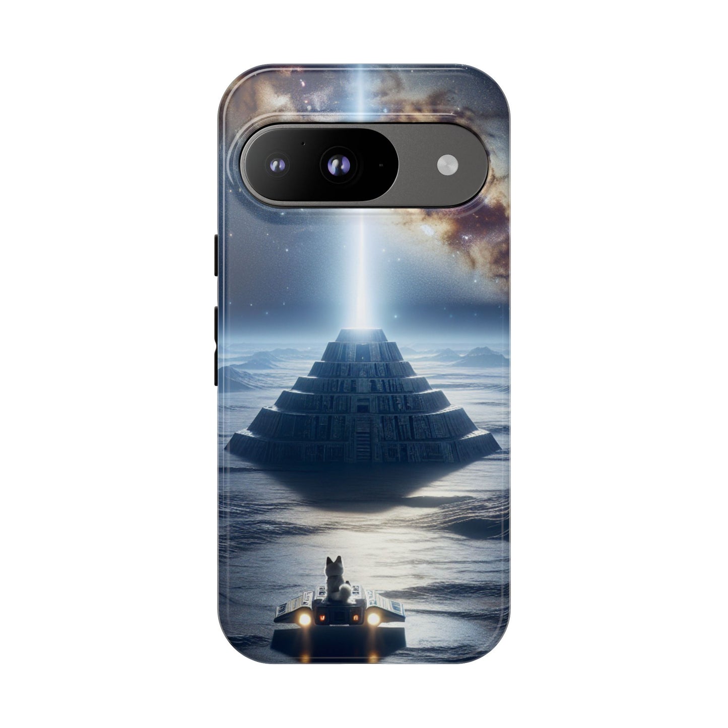 61C Akita Space Adventure Phone Case – Dual-Layer Protective Cover for iPhone & Android