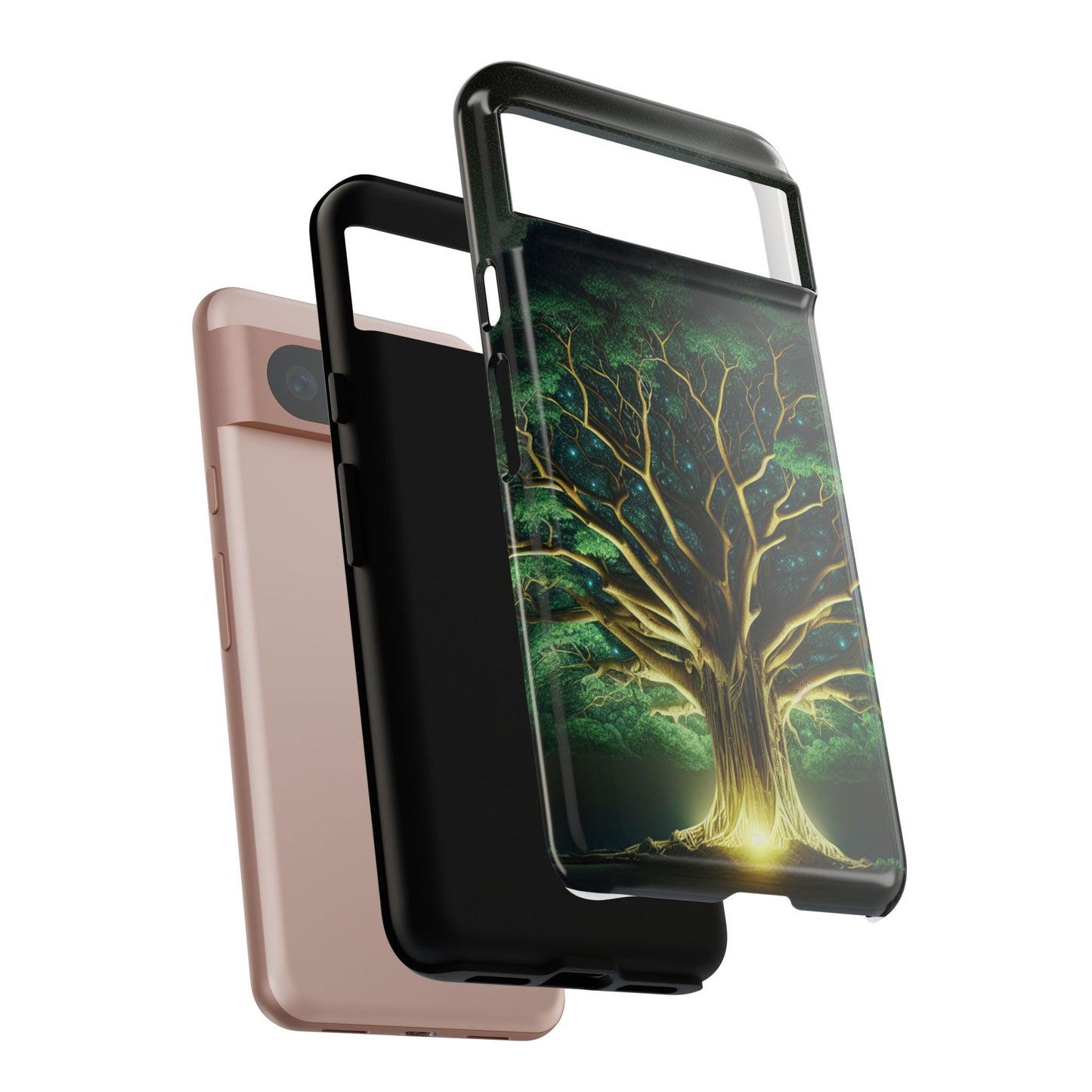63B1 Tree of Life Nature Art Phone Case – Glossy or Matte Dual-Layer Cover for iPhone & Android