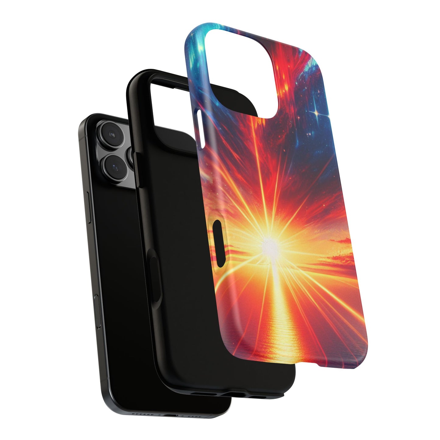 63B2 Sunrise Landscape Art Phone Case – Glossy or Matte Dual-Layer Cover for iPhone & Android