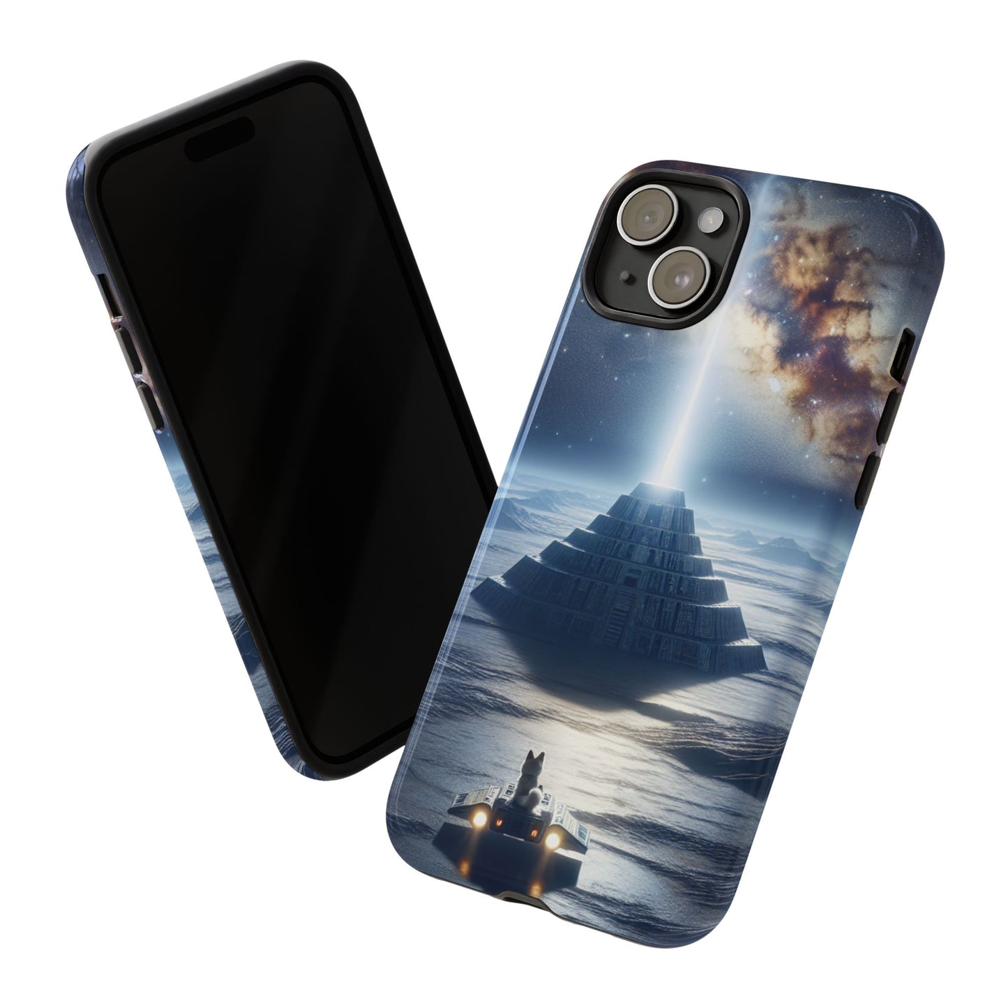 61C Akita Space Adventure Phone Case – Dual-Layer Protective Cover for iPhone & Android
