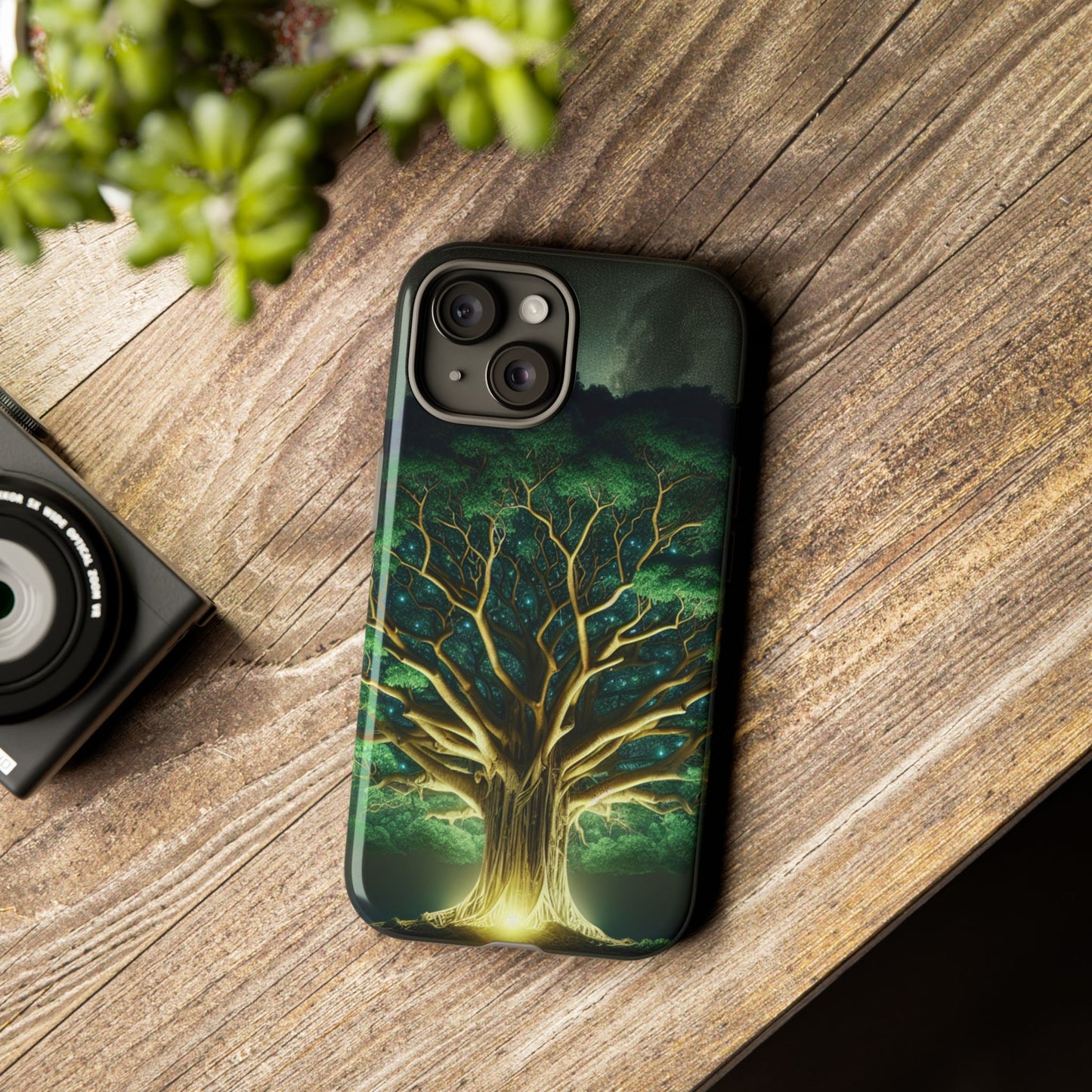 63B1 Tree of Life Nature Art Phone Case – Glossy or Matte Dual-Layer Cover for iPhone & Android