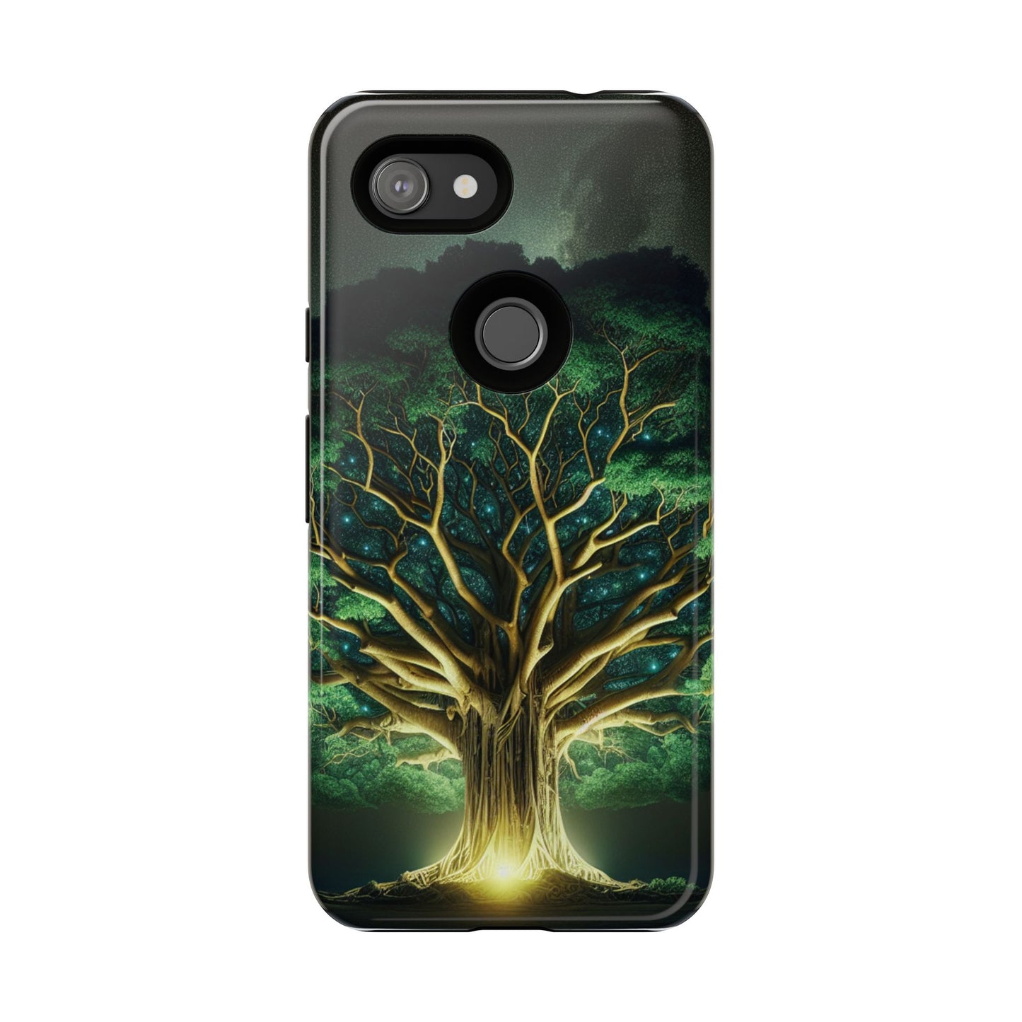 63B1 Tree of Life Nature Art Phone Case – Glossy or Matte Dual-Layer Cover for iPhone & Android