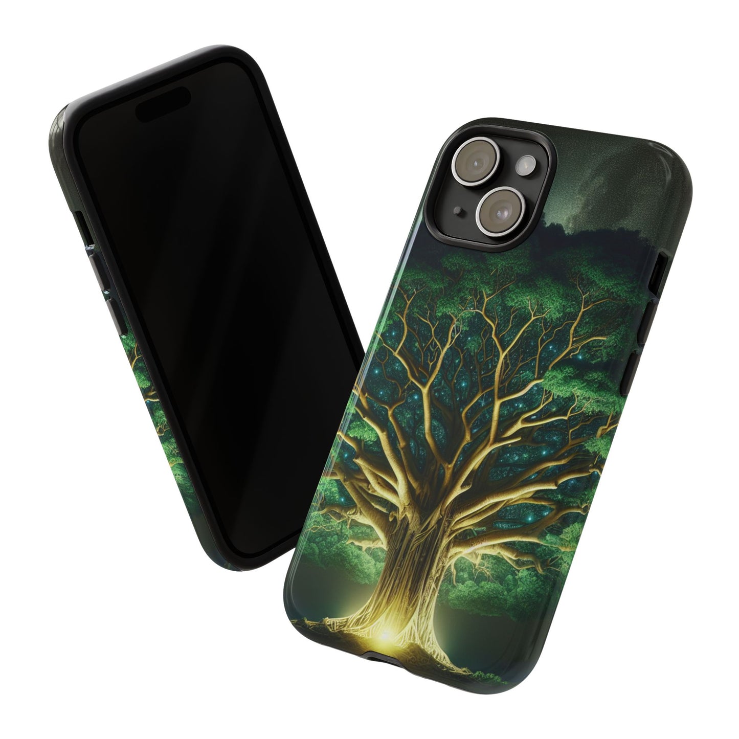 63B1 Tree of Life Nature Art Phone Case – Glossy or Matte Dual-Layer Cover for iPhone & Android