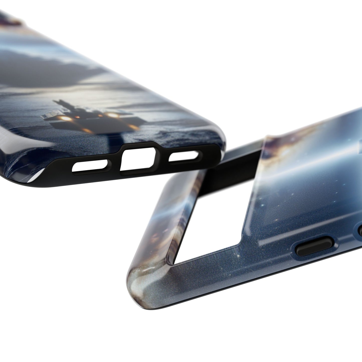 61C Akita Space Adventure Phone Case – Dual-Layer Protective Cover for iPhone & Android