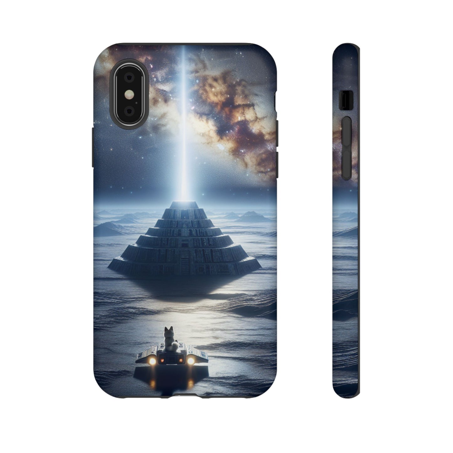 61C Akita Space Adventure Phone Case – Dual-Layer Protective Cover for iPhone & Android