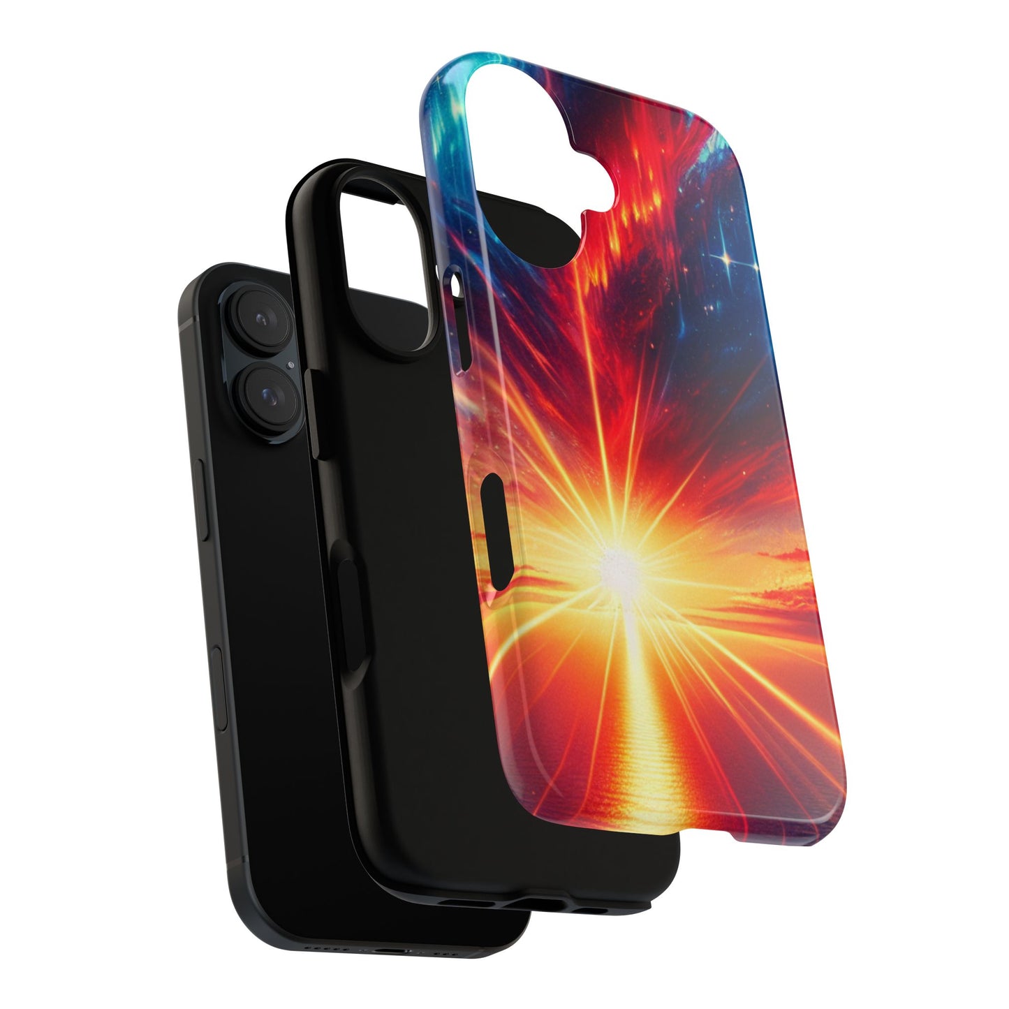 63B2 Sunrise Landscape Art Phone Case – Glossy or Matte Dual-Layer Cover for iPhone & Android