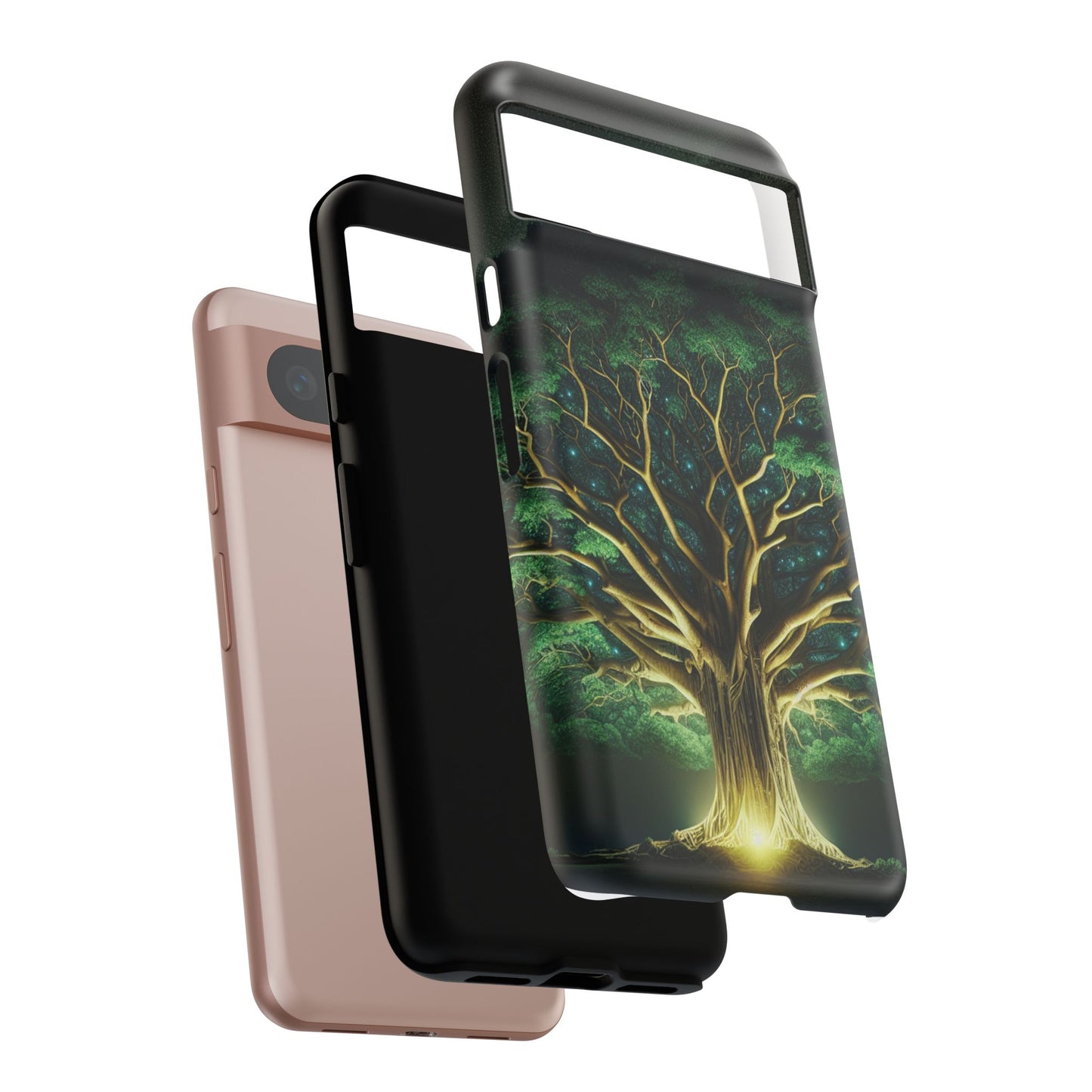 63B1 Tree of Life Nature Art Phone Case – Glossy or Matte Dual-Layer Cover for iPhone & Android