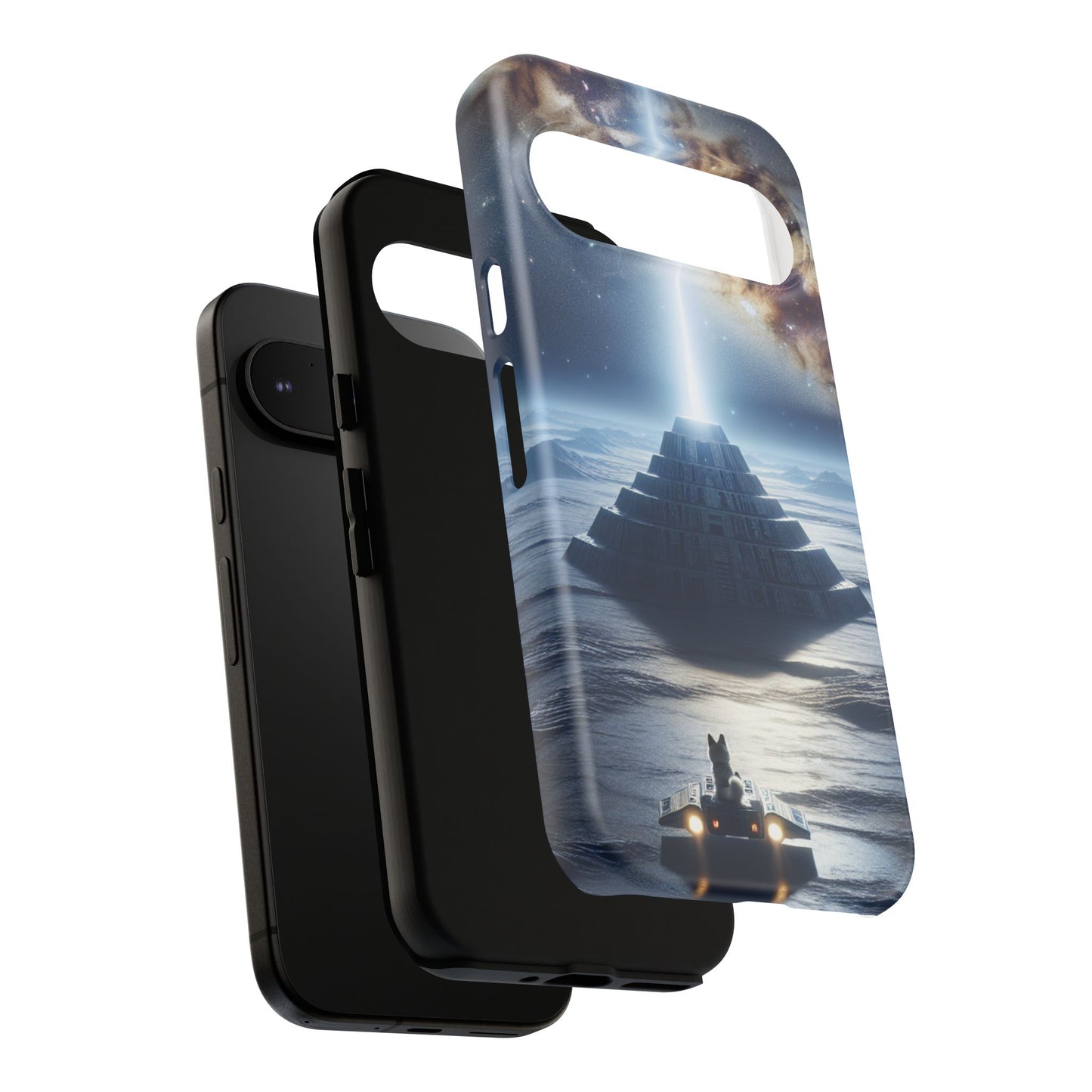61C Akita Space Adventure Phone Case – Dual-Layer Protective Cover for iPhone & Android