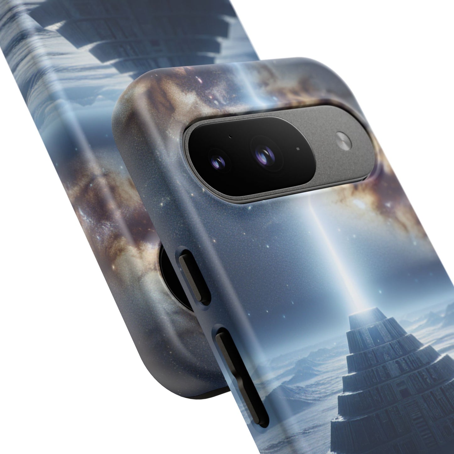 61C Akita Space Adventure Phone Case – Dual-Layer Protective Cover for iPhone & Android