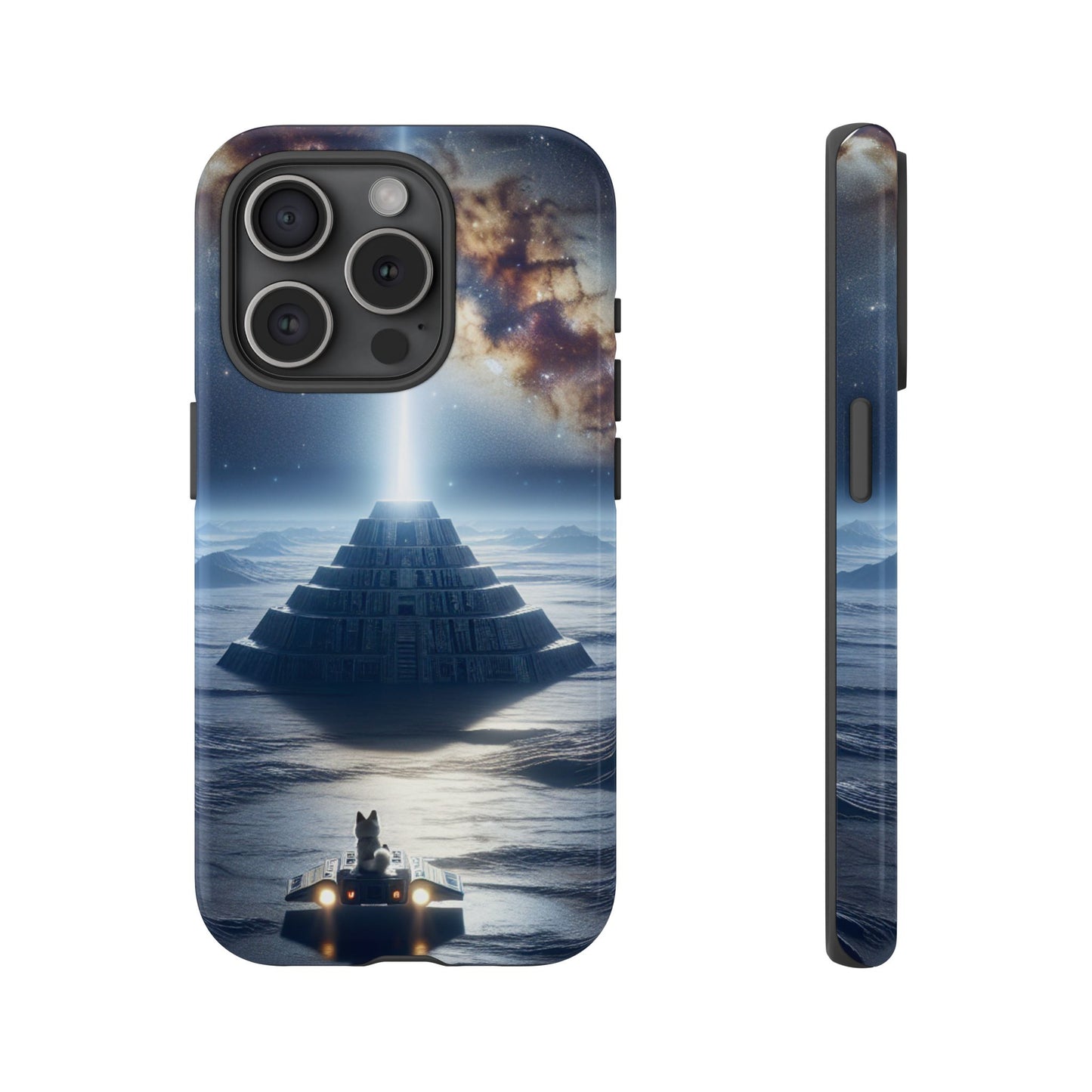 61C Akita Space Adventure Phone Case – Dual-Layer Protective Cover for iPhone & Android