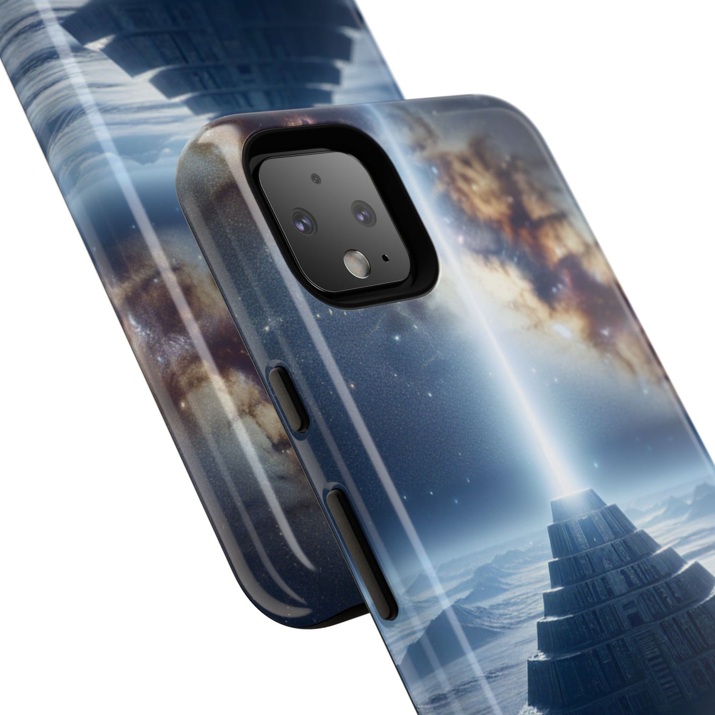61C Akita Space Adventure Phone Case – Dual-Layer Protective Cover for iPhone & Android