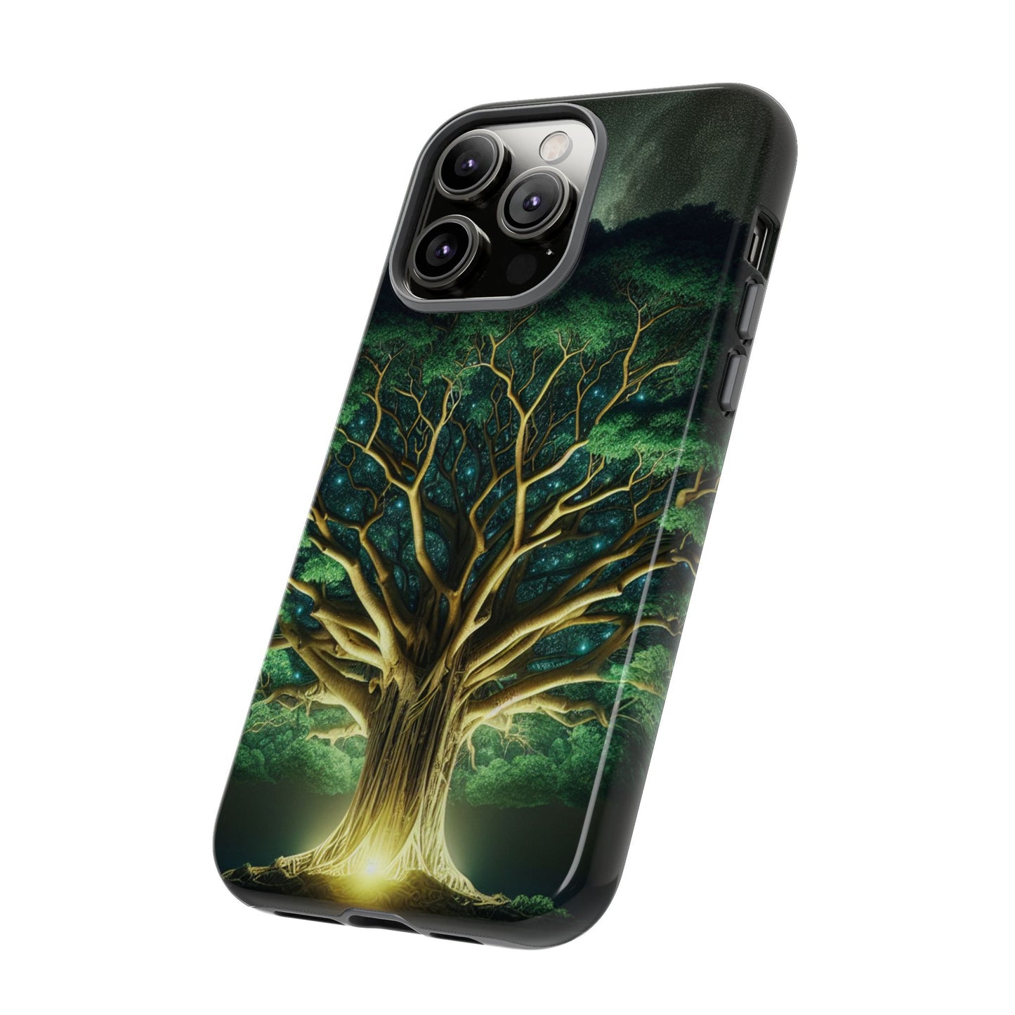 63B1 Tree of Life Nature Art Phone Case – Glossy or Matte Dual-Layer Cover for iPhone & Android