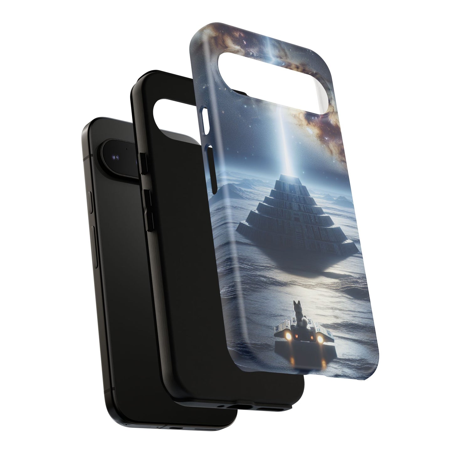 61C Akita Space Adventure Phone Case – Dual-Layer Protective Cover for iPhone & Android