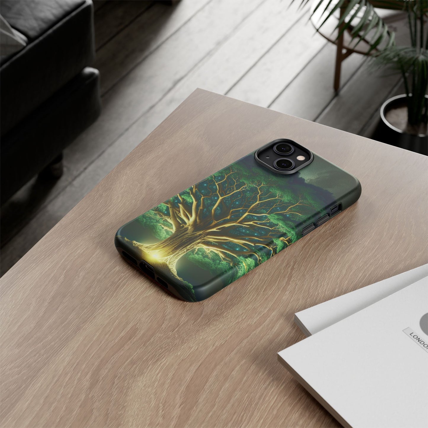 63B1 Tree of Life Nature Art Phone Case – Glossy or Matte Dual-Layer Cover for iPhone & Android