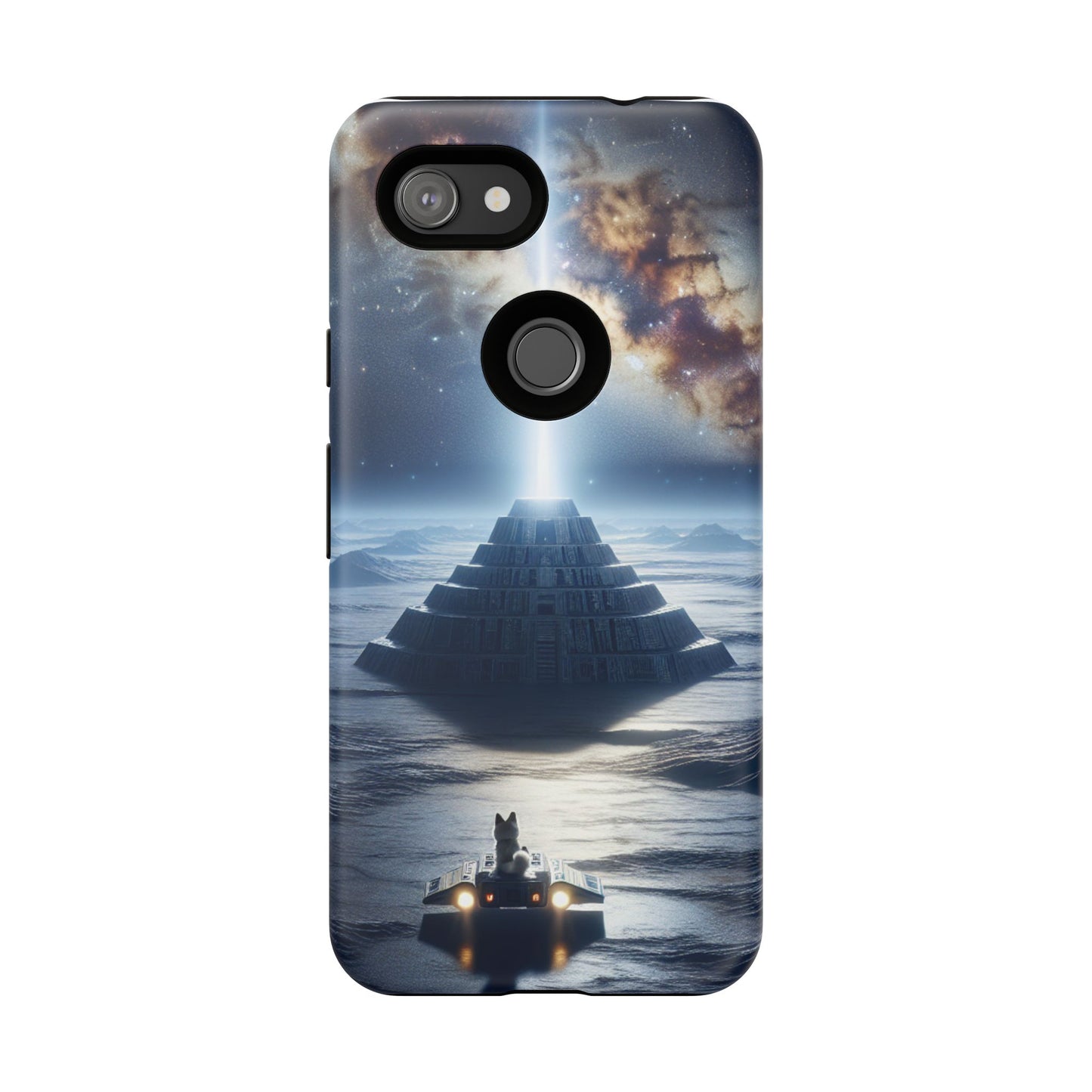 61C Akita Space Adventure Phone Case – Dual-Layer Protective Cover for iPhone & Android