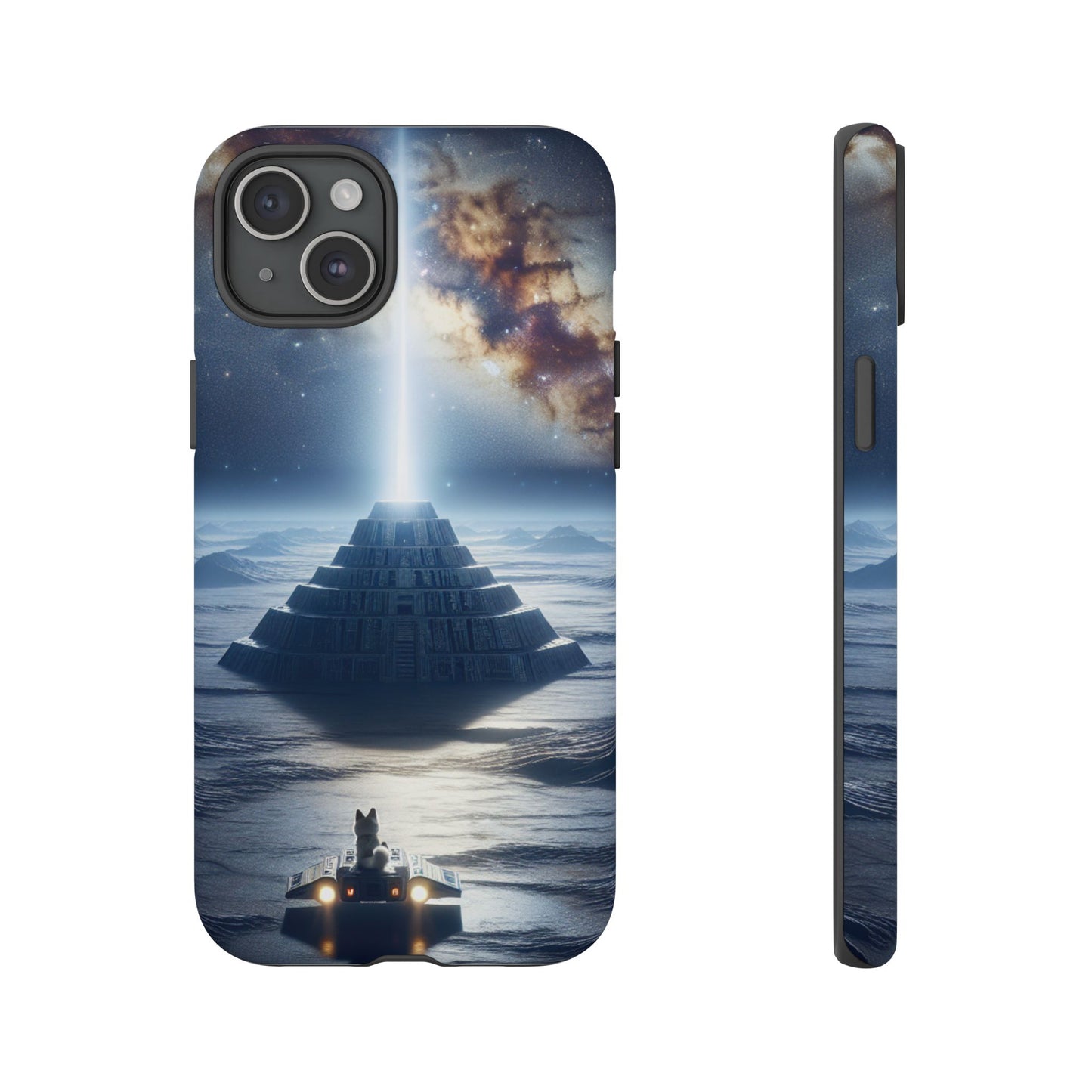 61C Akita Space Adventure Phone Case – Dual-Layer Protective Cover for iPhone & Android