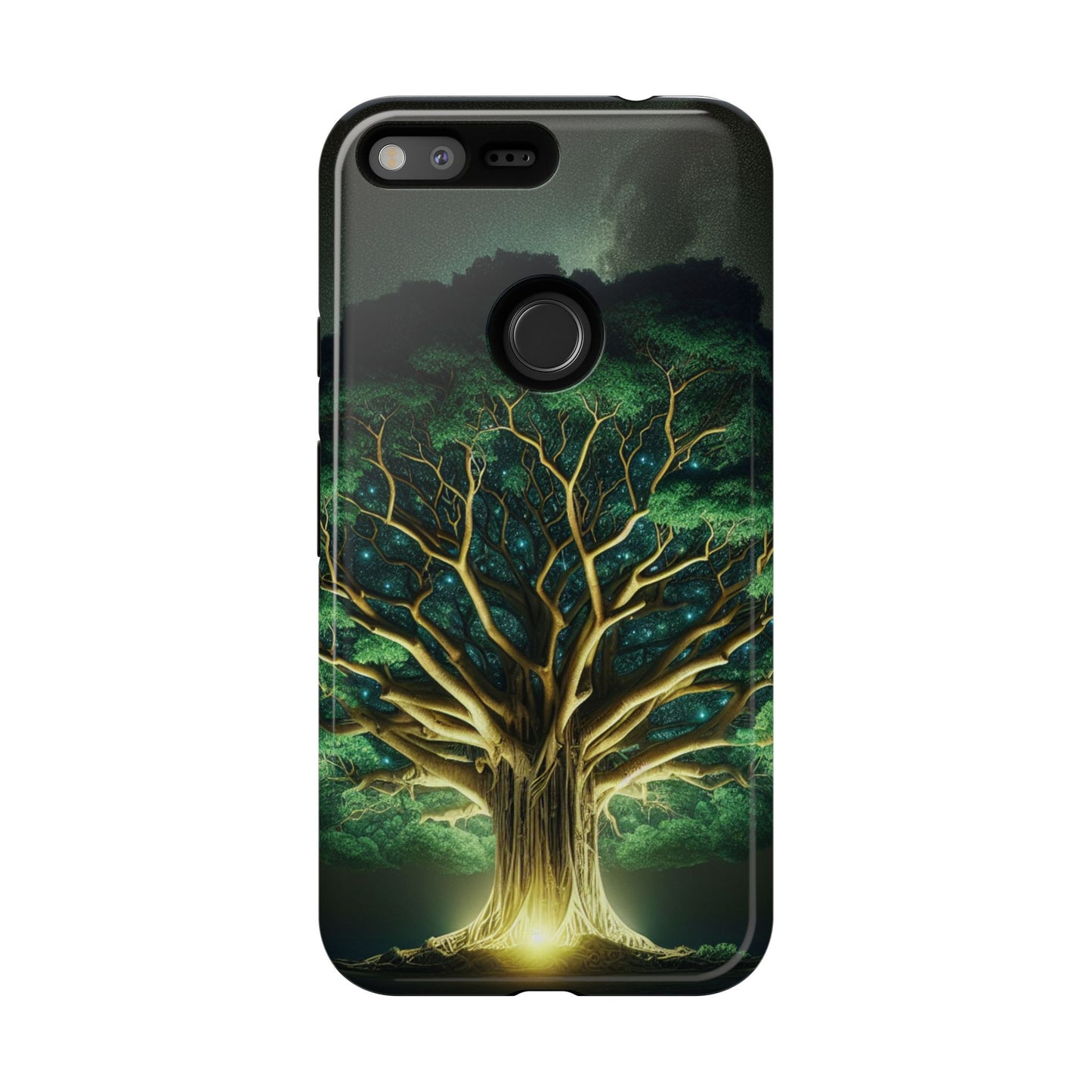 63B1 Tree of Life Nature Art Phone Case – Glossy or Matte Dual-Layer Cover for iPhone & Android