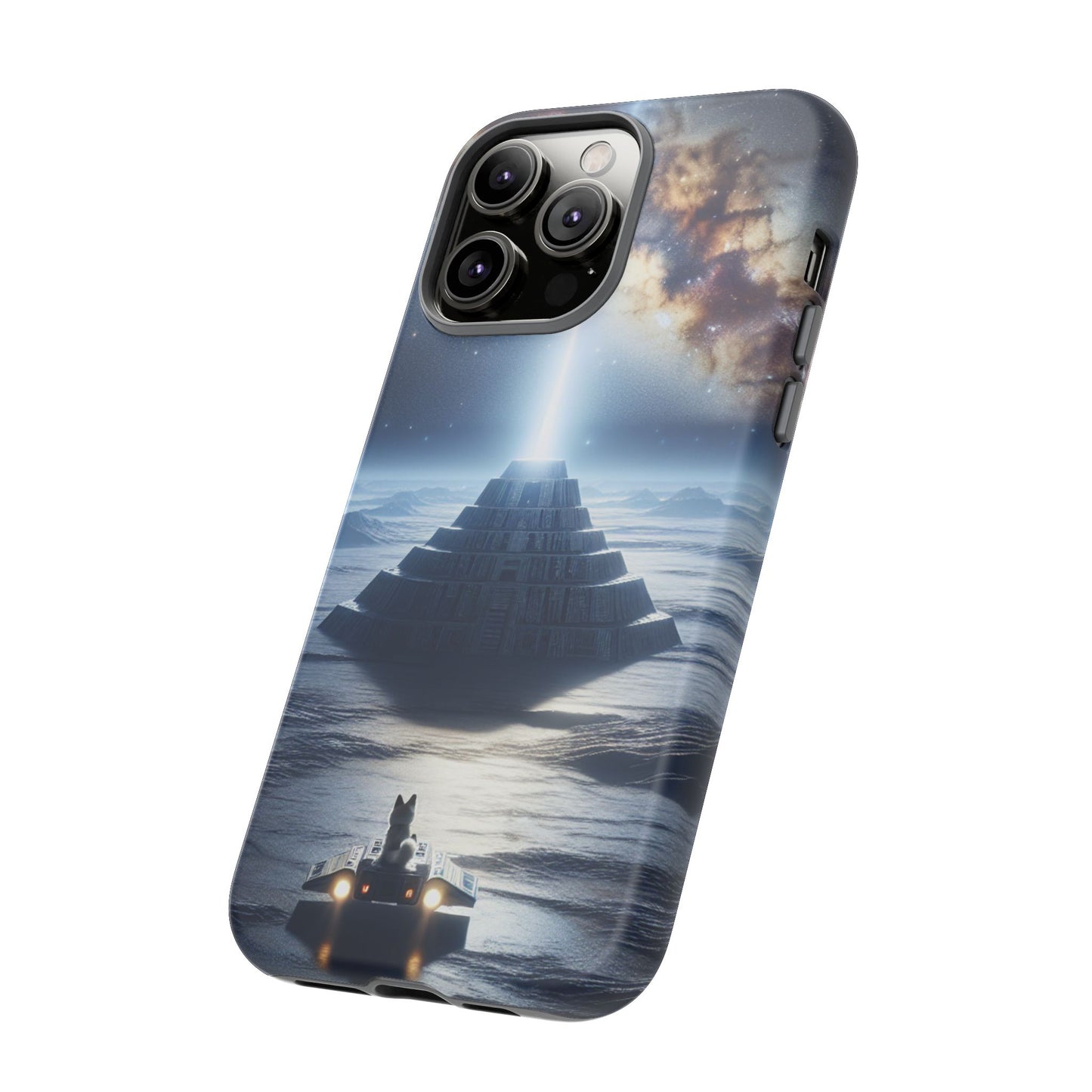 61C Akita Space Adventure Phone Case – Dual-Layer Protective Cover for iPhone & Android