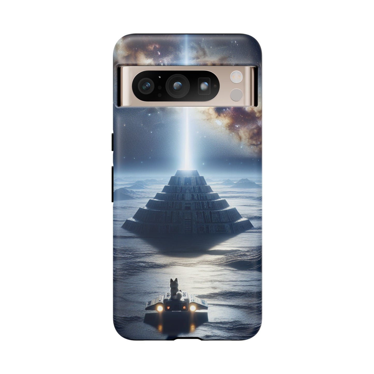 61C Akita Space Adventure Phone Case – Dual-Layer Protective Cover for iPhone & Android