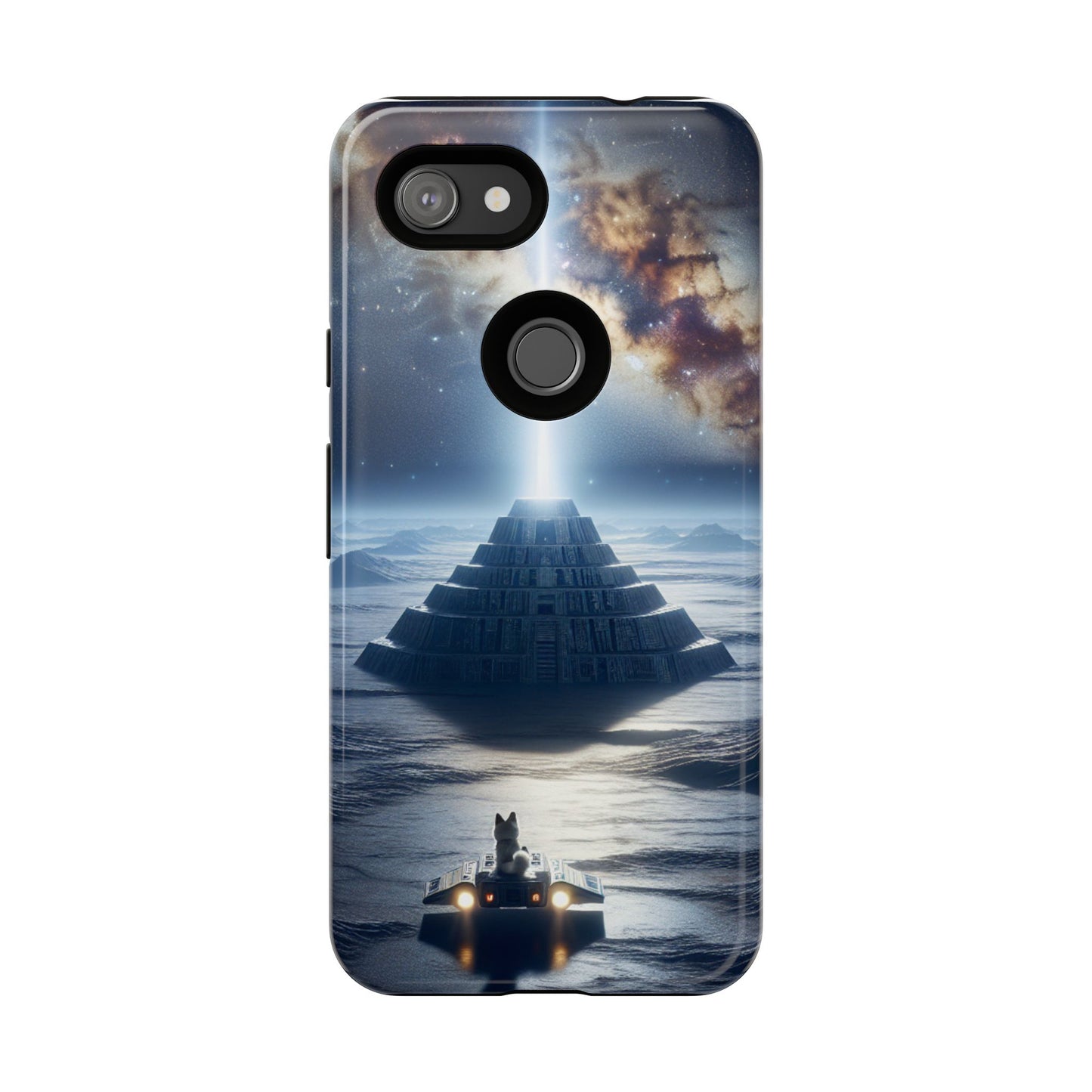 61C Akita Space Adventure Phone Case – Dual-Layer Protective Cover for iPhone & Android