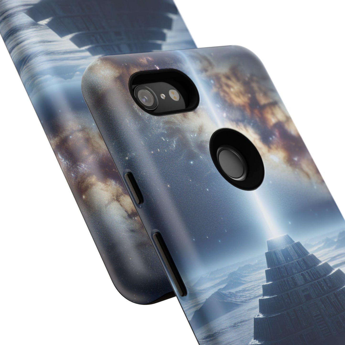 61C Akita Space Adventure Phone Case – Dual-Layer Protective Cover for iPhone & Android