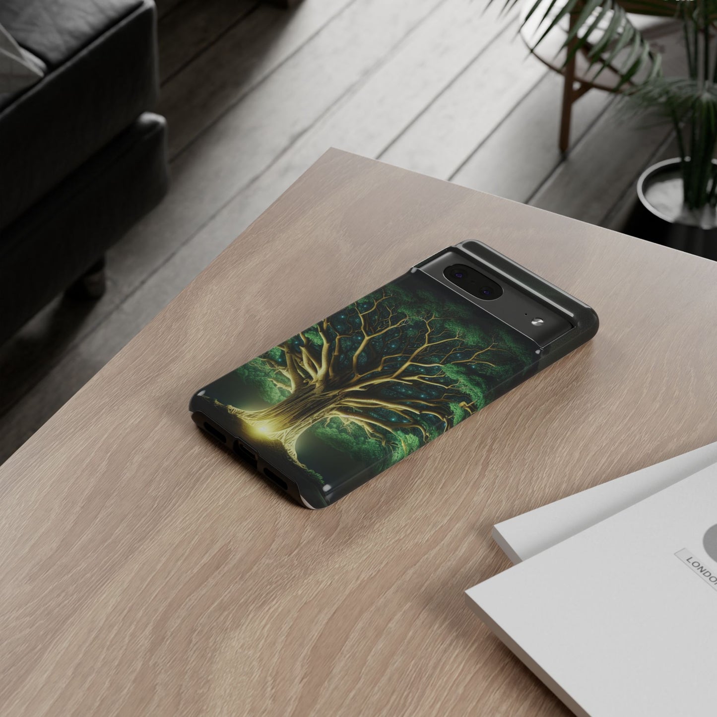 63B1 Tree of Life Nature Art Phone Case – Glossy or Matte Dual-Layer Cover for iPhone & Android
