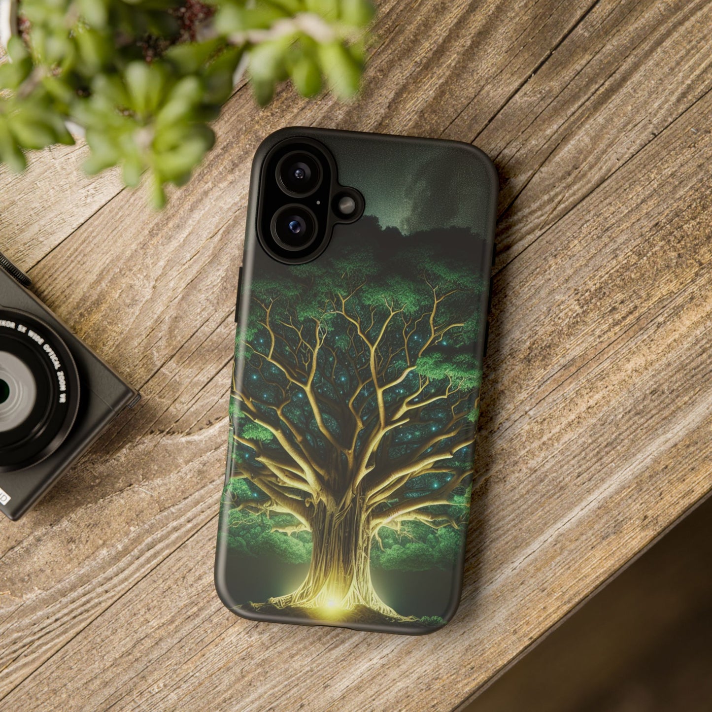 63B1 Tree of Life Nature Art Phone Case – Glossy or Matte Dual-Layer Cover for iPhone & Android