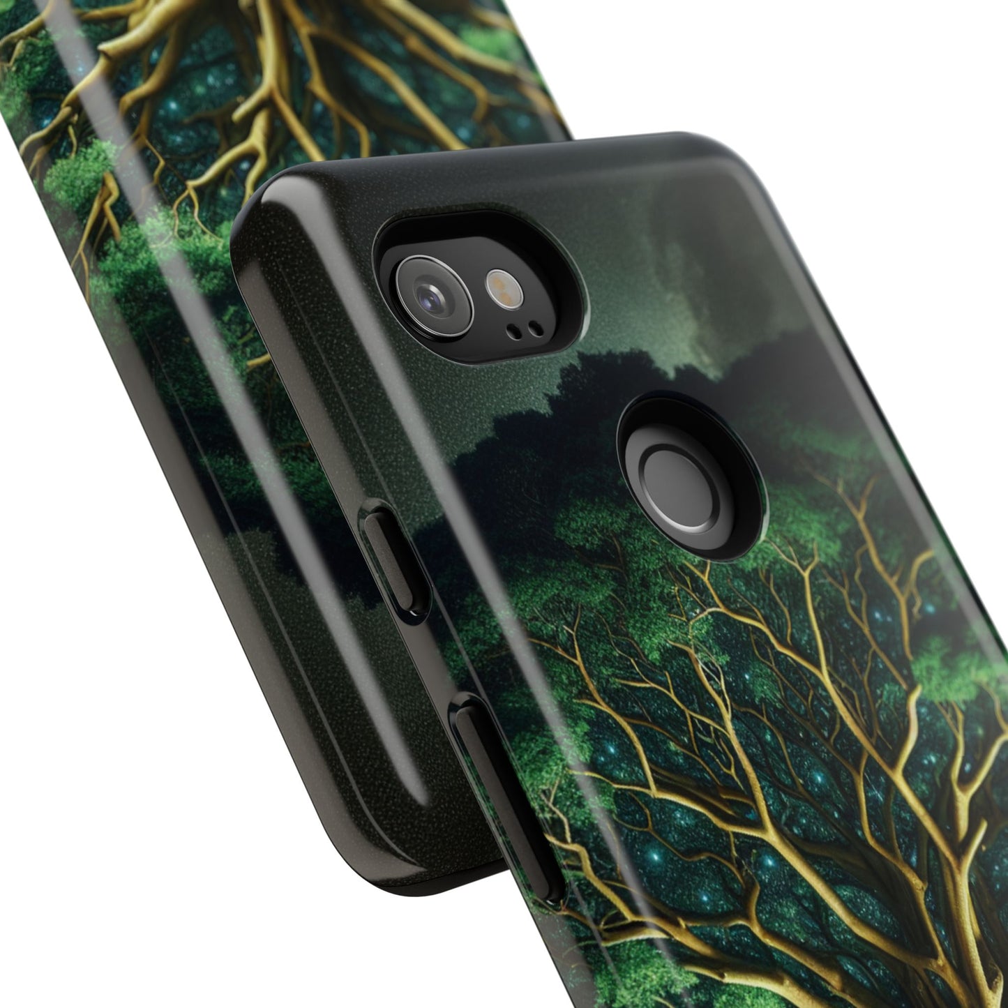 63B1 Tree of Life Nature Art Phone Case – Glossy or Matte Dual-Layer Cover for iPhone & Android