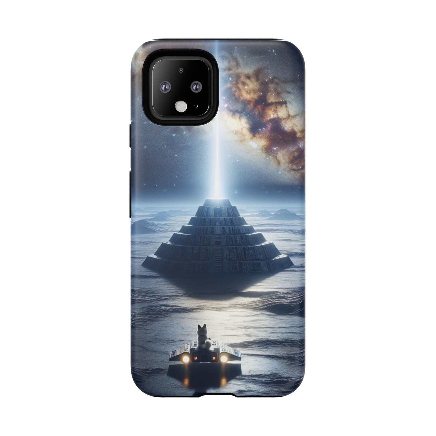 61C Akita Space Adventure Phone Case – Dual-Layer Protective Cover for iPhone & Android