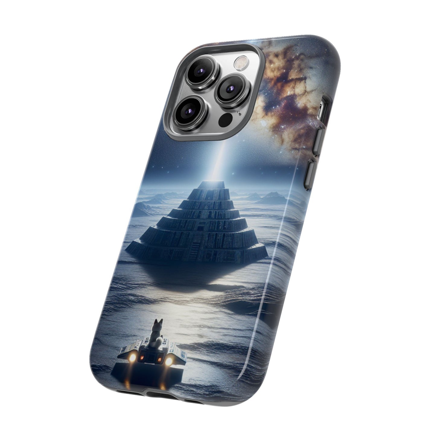 61C Akita Space Adventure Phone Case – Dual-Layer Protective Cover for iPhone & Android