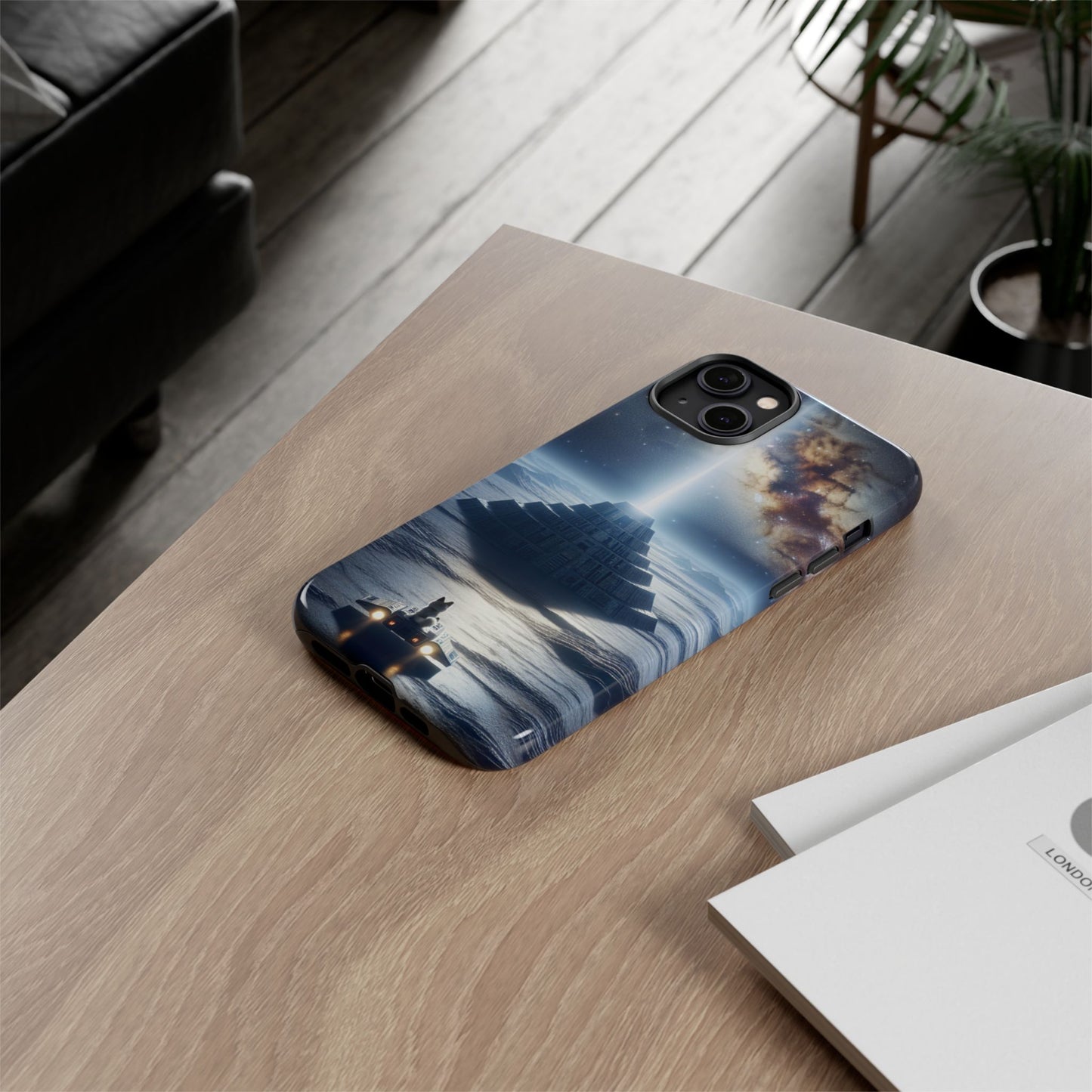 61C Akita Space Adventure Phone Case – Dual-Layer Protective Cover for iPhone & Android
