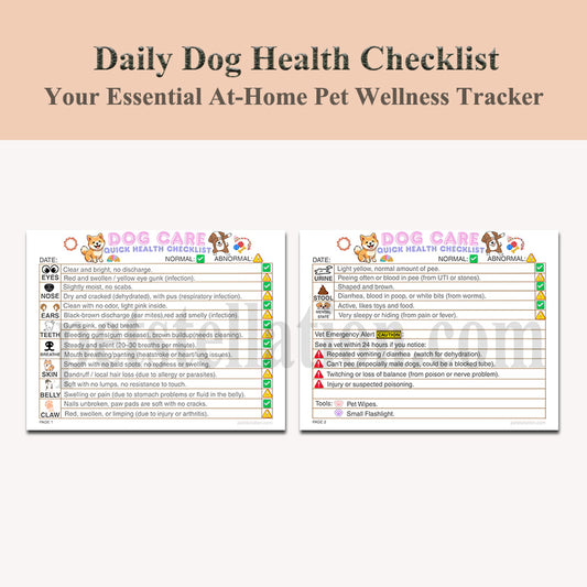 11D Daily Dog Health Checklist – Simple Daily Checks for a Healthier, Happier Dog