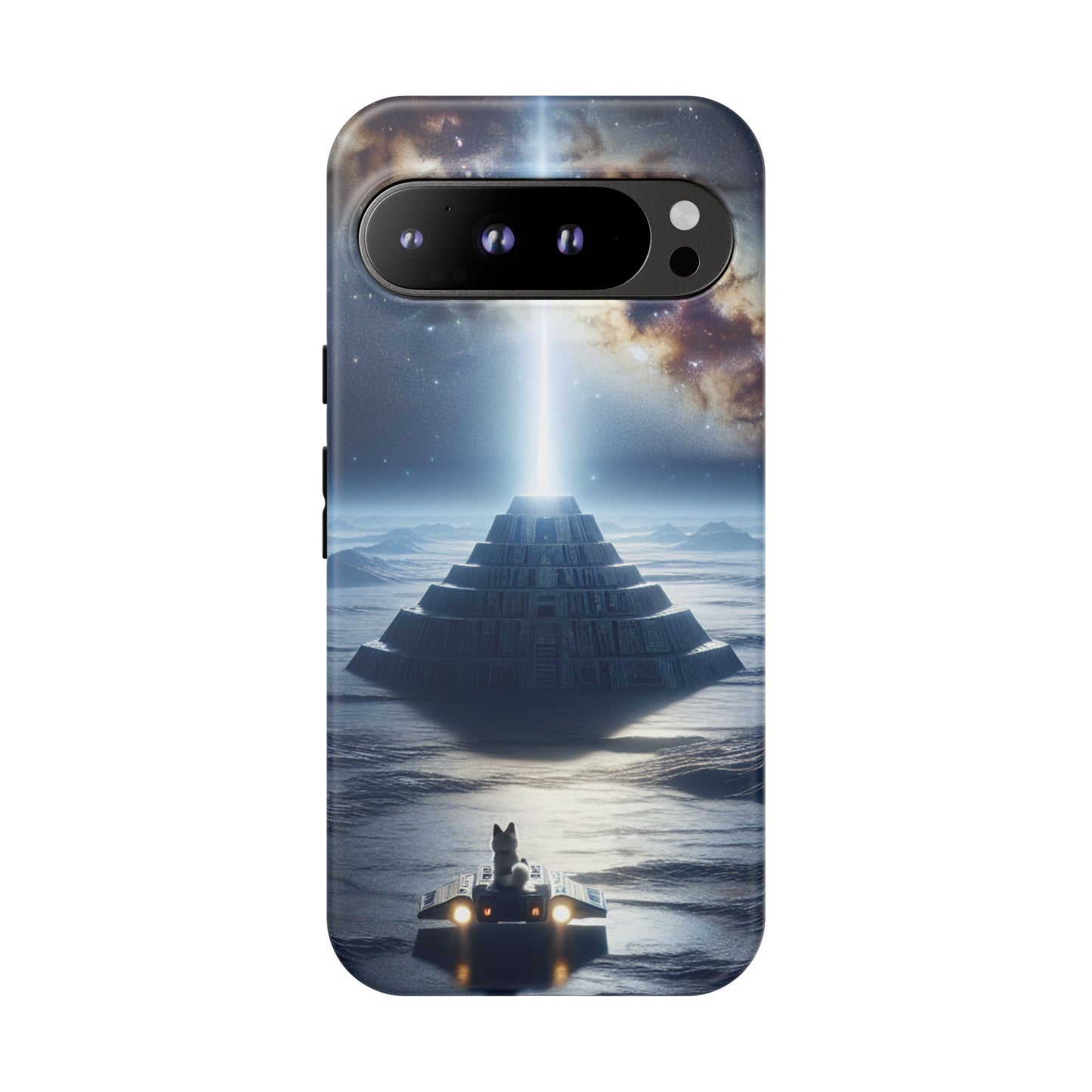 61C Akita Space Adventure Phone Case – Dual-Layer Protective Cover for iPhone & Android