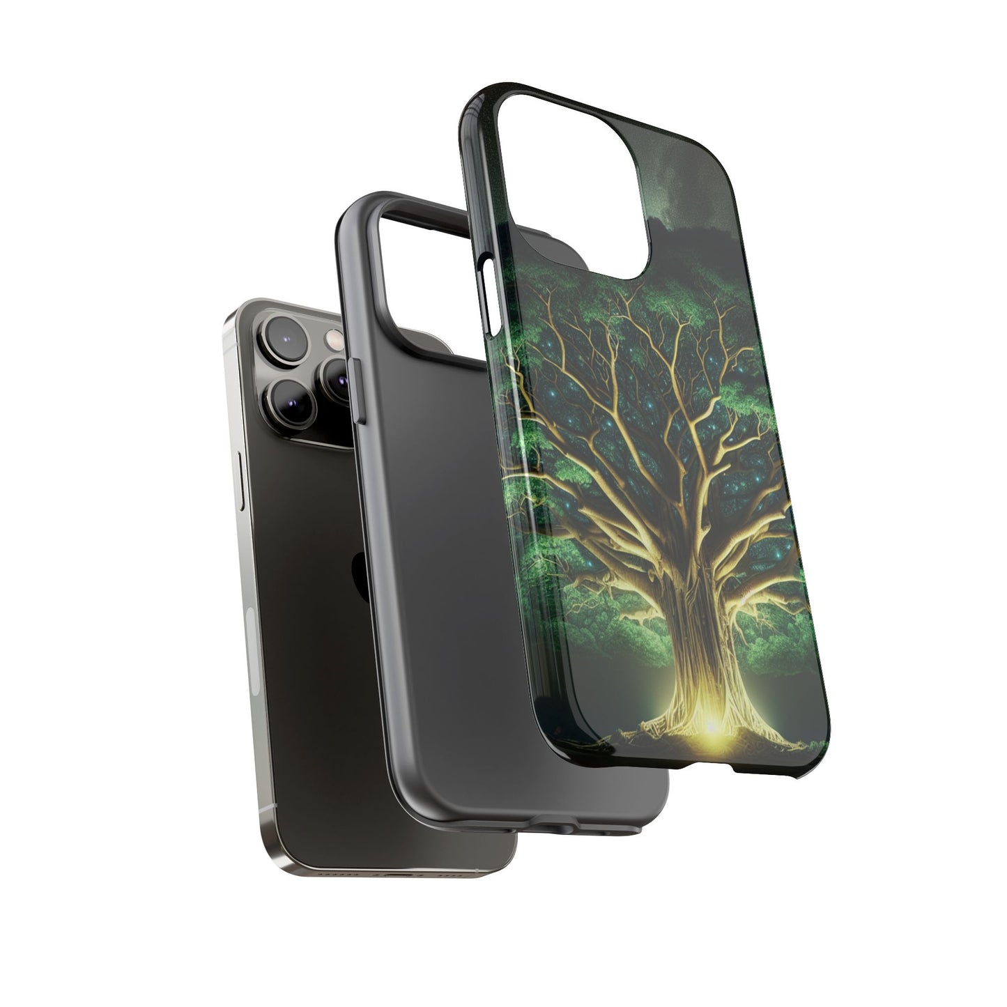 63B1 Tree of Life Nature Art Phone Case – Glossy or Matte Dual-Layer Cover for iPhone & Android