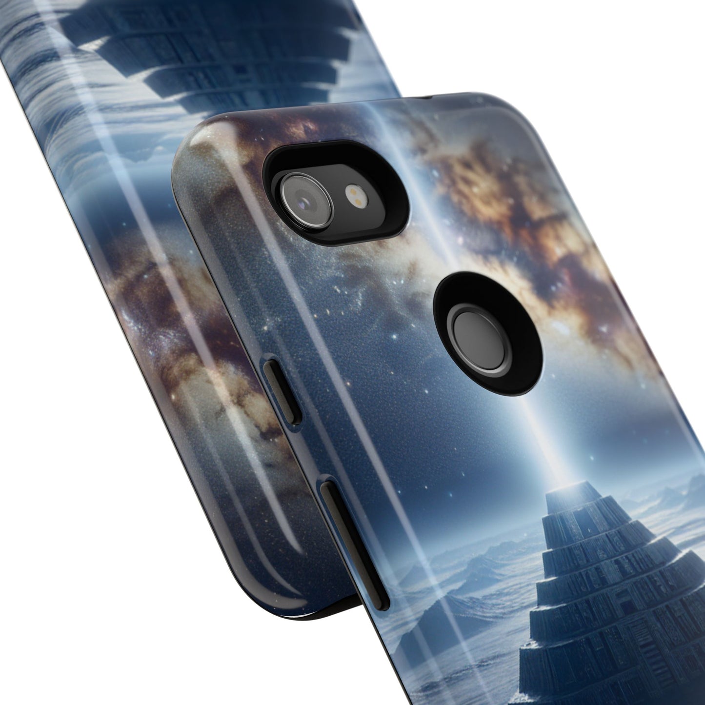 61C Akita Space Adventure Phone Case – Dual-Layer Protective Cover for iPhone & Android