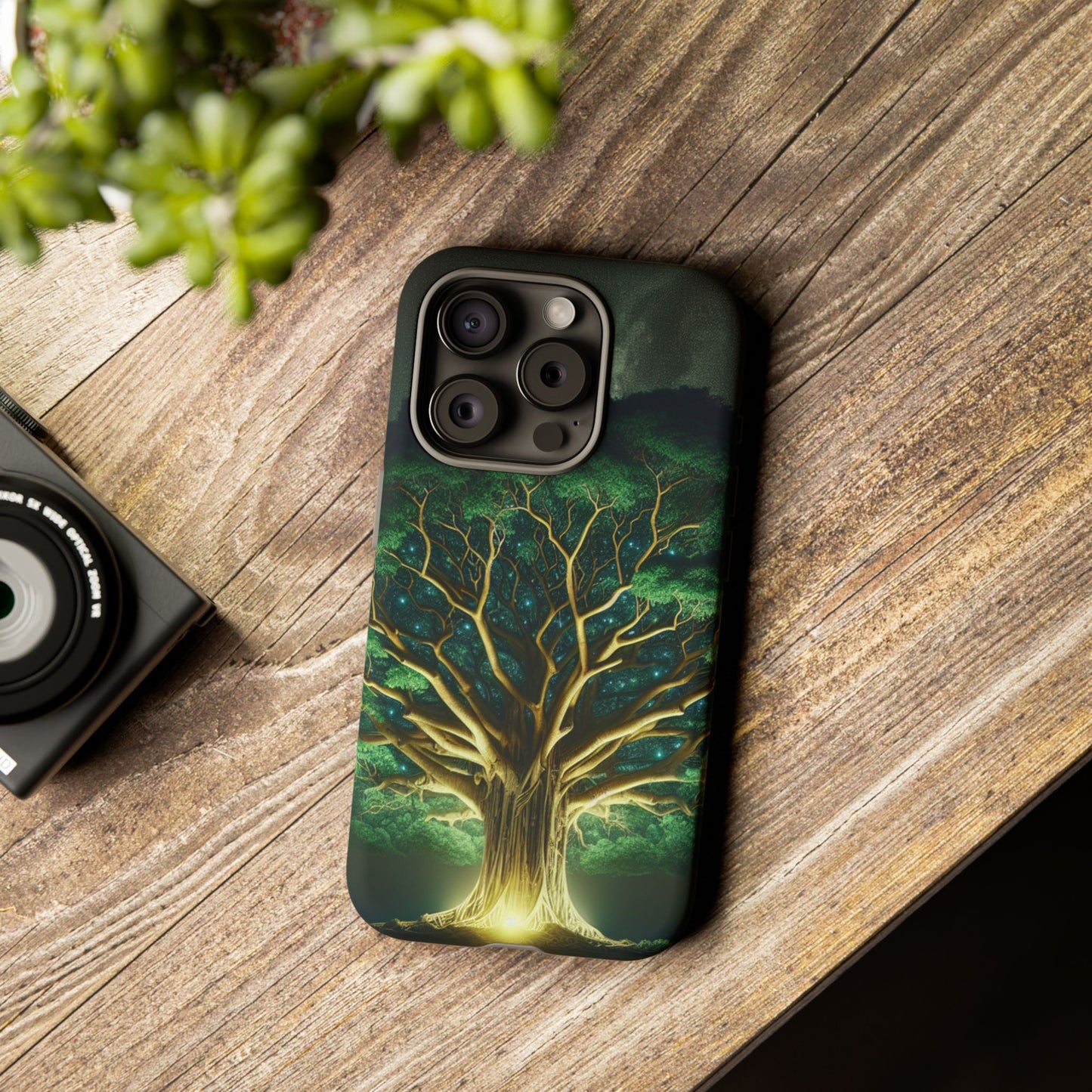 63B1 Tree of Life Nature Art Phone Case – Glossy or Matte Dual-Layer Cover for iPhone & Android