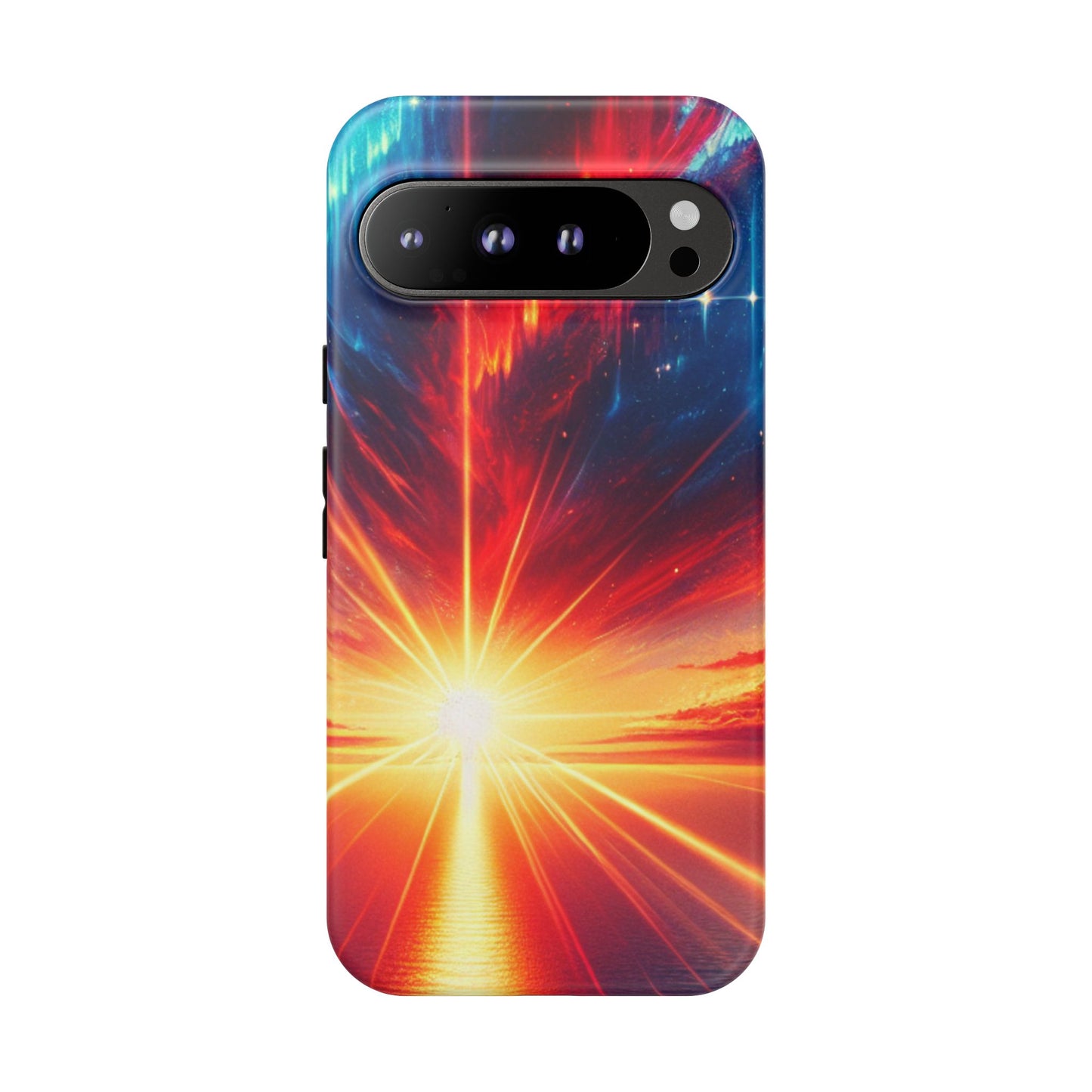 63B2 Sunrise Landscape Art Phone Case – Glossy or Matte Dual-Layer Cover for iPhone & Android