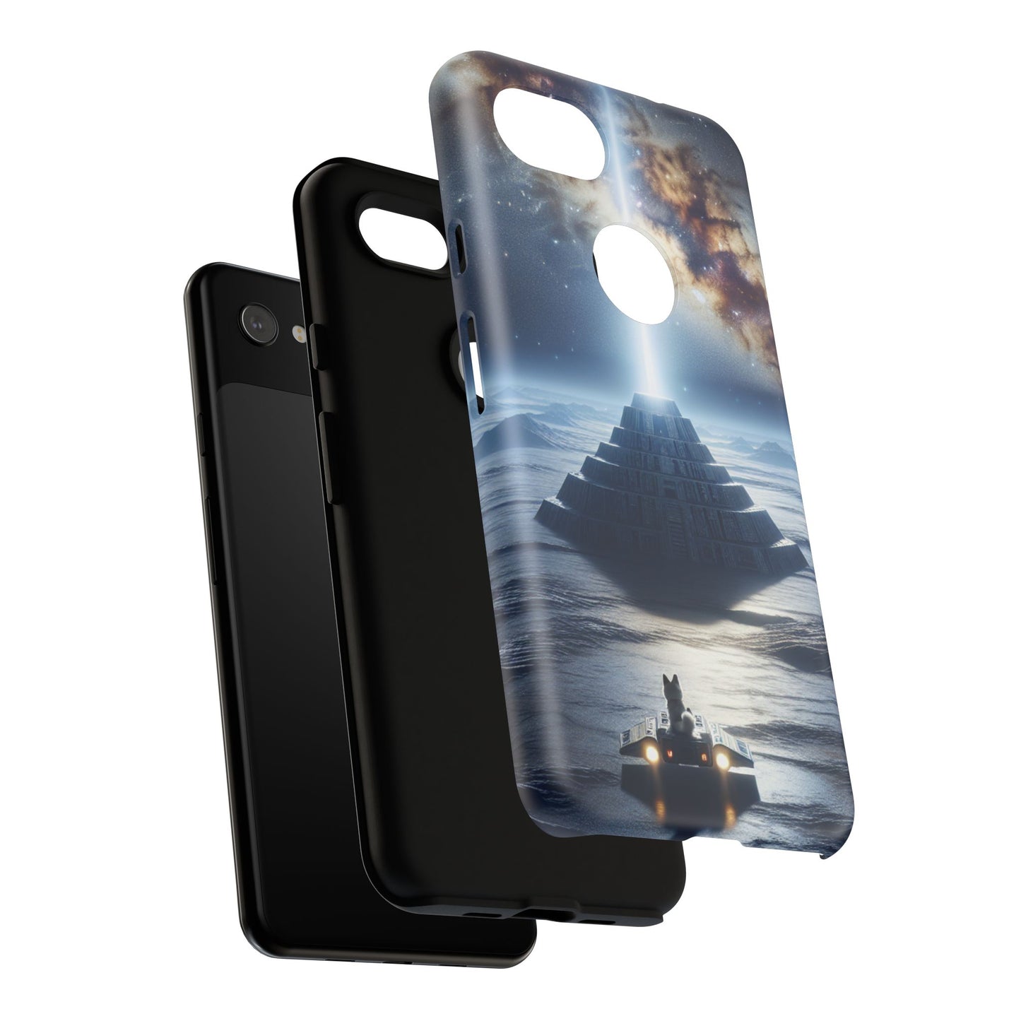 61C Akita Space Adventure Phone Case – Dual-Layer Protective Cover for iPhone & Android