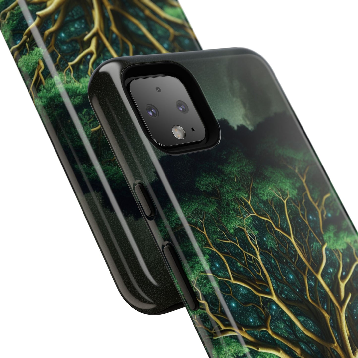 63B1 Tree of Life Nature Art Phone Case – Glossy or Matte Dual-Layer Cover for iPhone & Android