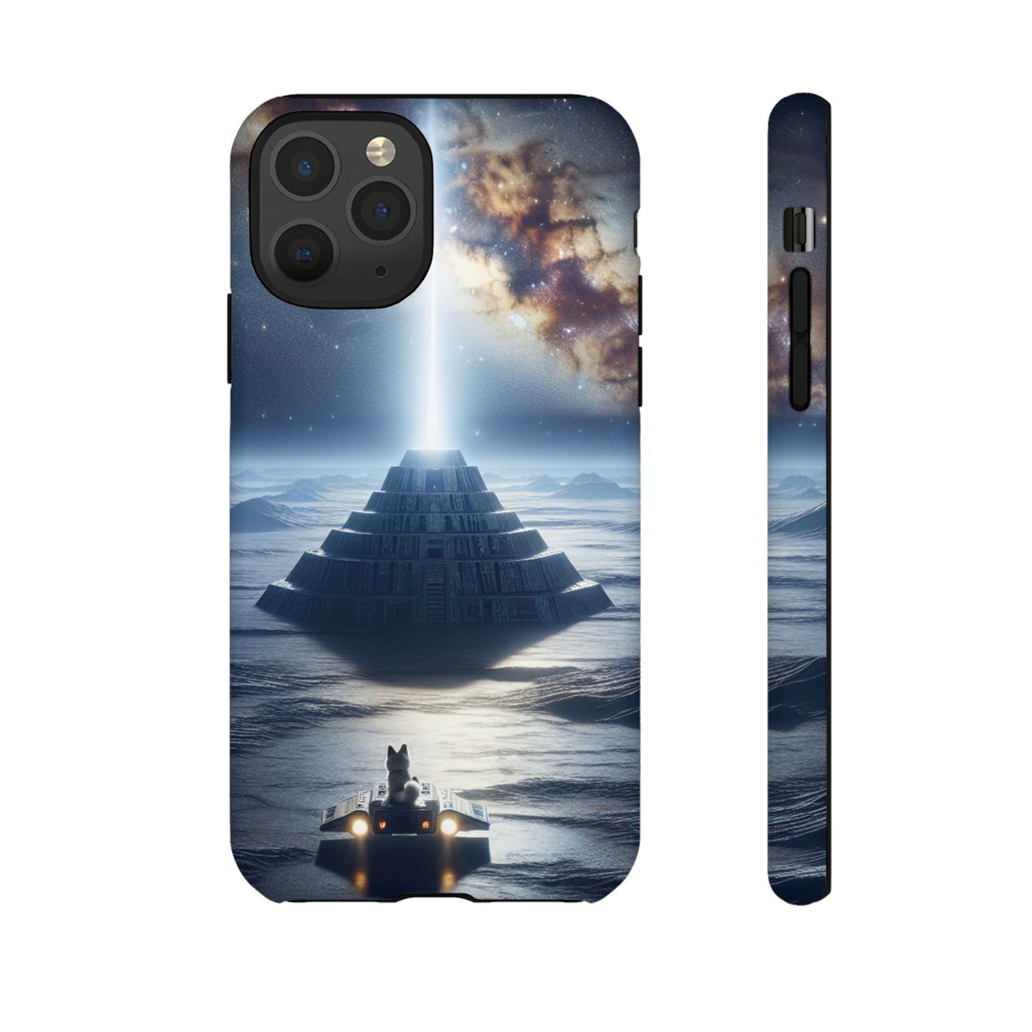 61C Akita Space Adventure Phone Case – Dual-Layer Protective Cover for iPhone & Android