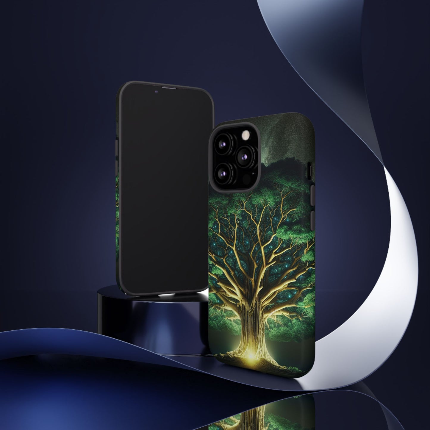 63B1 Tree of Life Nature Art Phone Case – Glossy or Matte Dual-Layer Cover for iPhone & Android