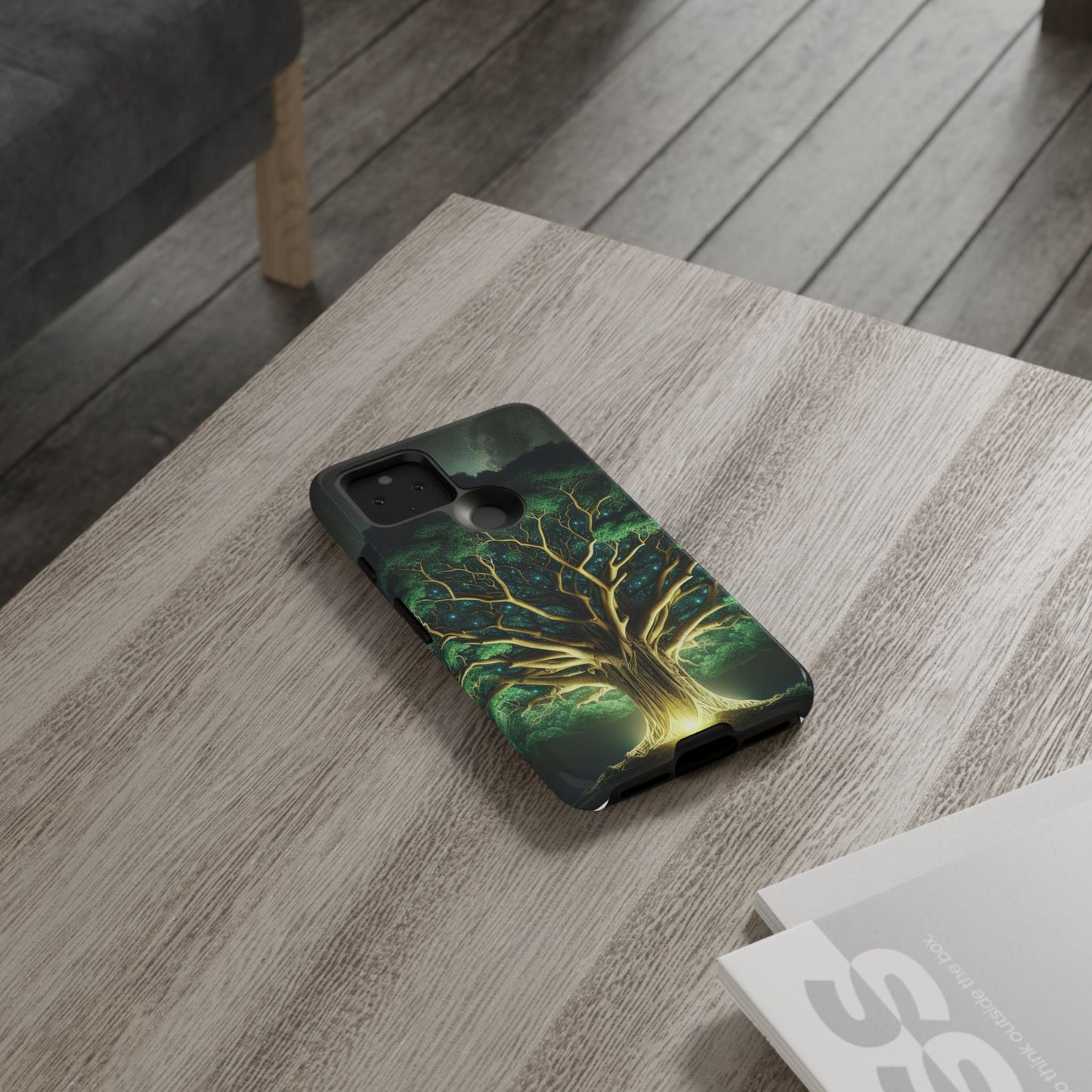 63B1 Tree of Life Nature Art Phone Case – Glossy or Matte Dual-Layer Cover for iPhone & Android