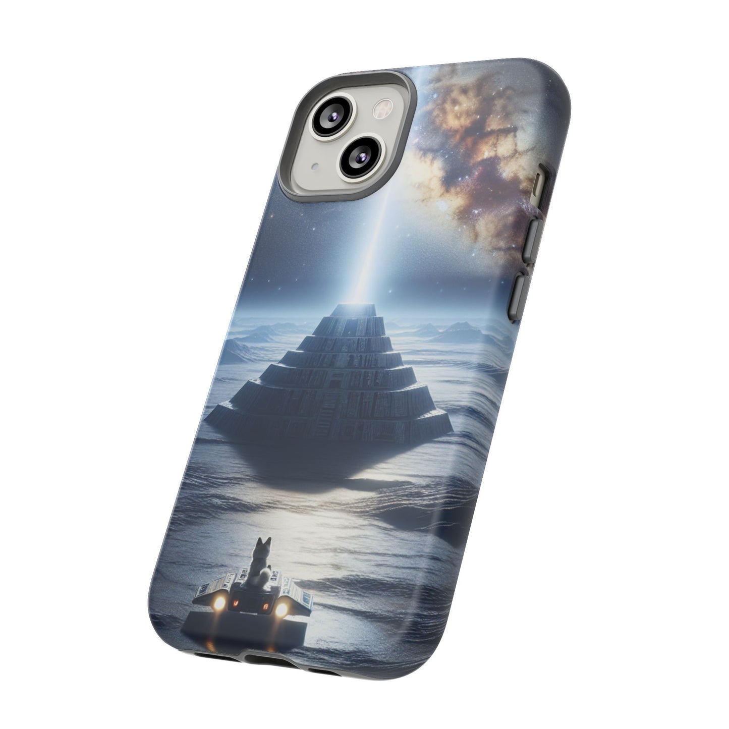 61C Akita Space Adventure Phone Case – Dual-Layer Protective Cover for iPhone & Android