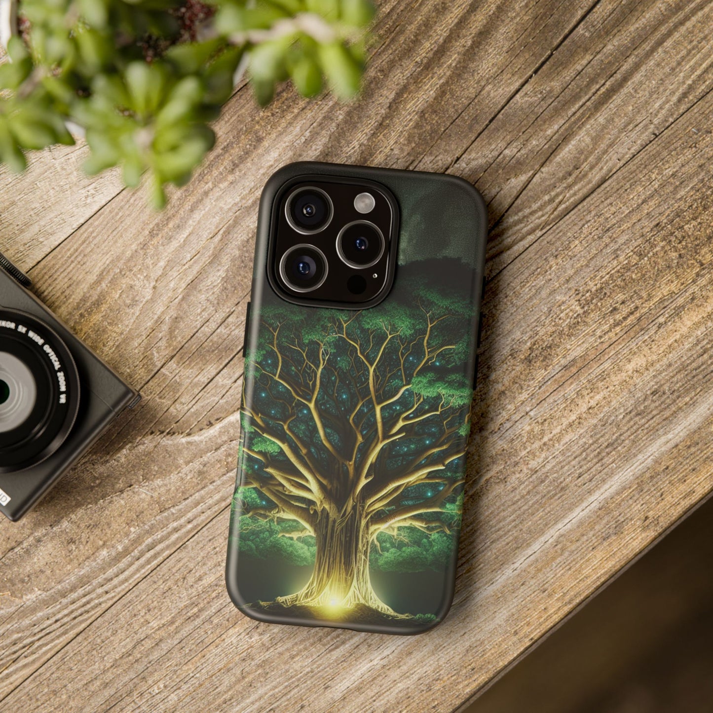 63B1 Tree of Life Nature Art Phone Case – Glossy or Matte Dual-Layer Cover for iPhone & Android