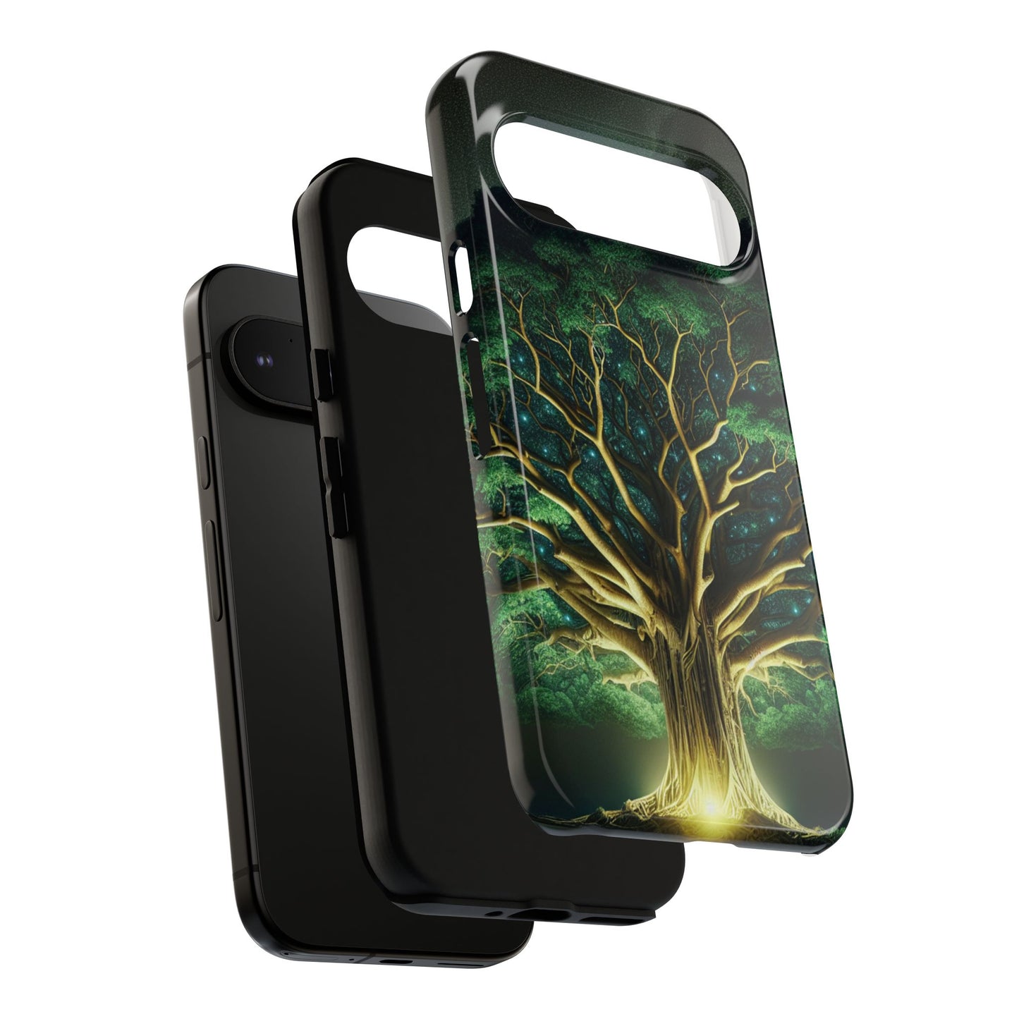 63B1 Tree of Life Nature Art Phone Case – Glossy or Matte Dual-Layer Cover for iPhone & Android